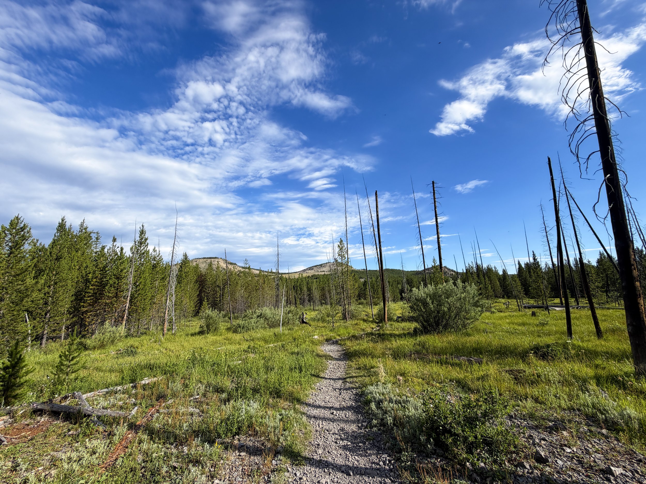 Fairy Falls Trail to Imperial Geyser Yellowstone National Park Wyoming