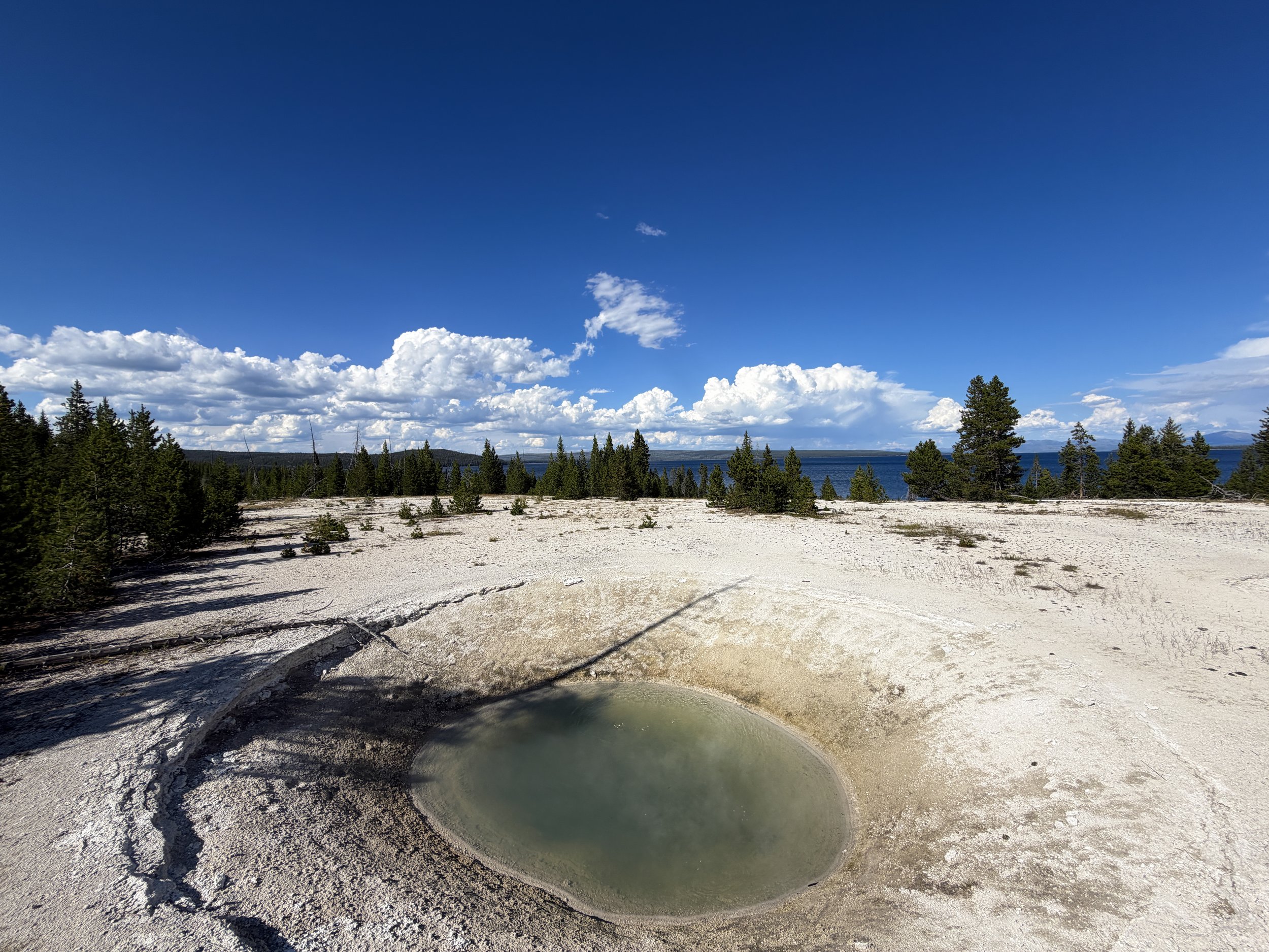 Blue Funnel Spring West Thumb Geyser Basin Trail Yellowstone National Park Wyoming
