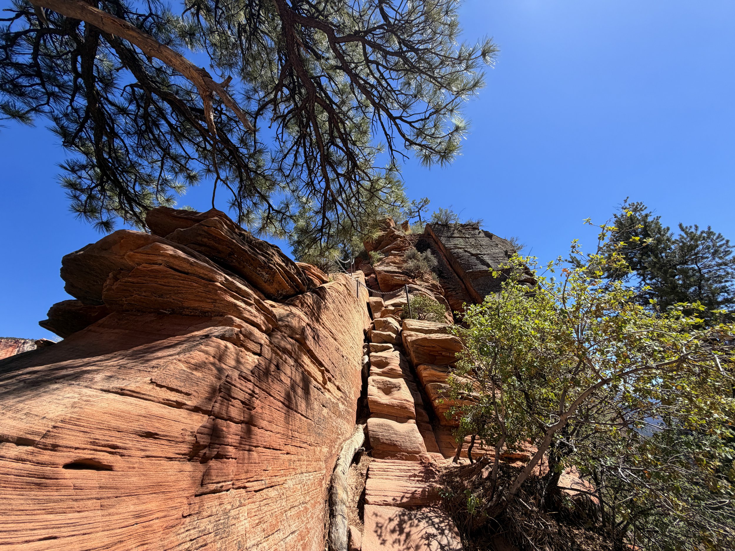 Angels Landing Hike Chains Zion National Park Utah