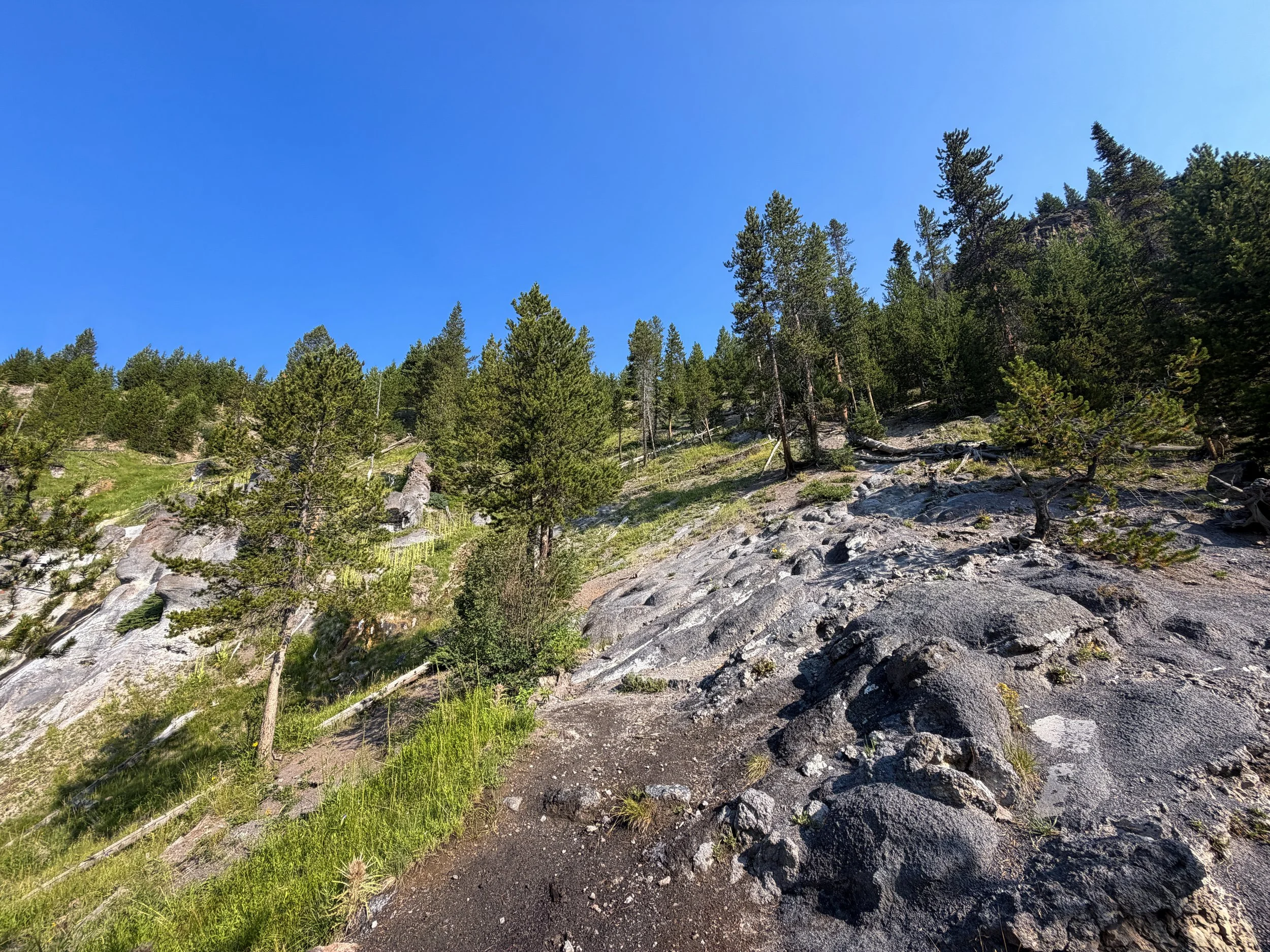 Mystic Falls Trail Yellowstone National Park Wyoming