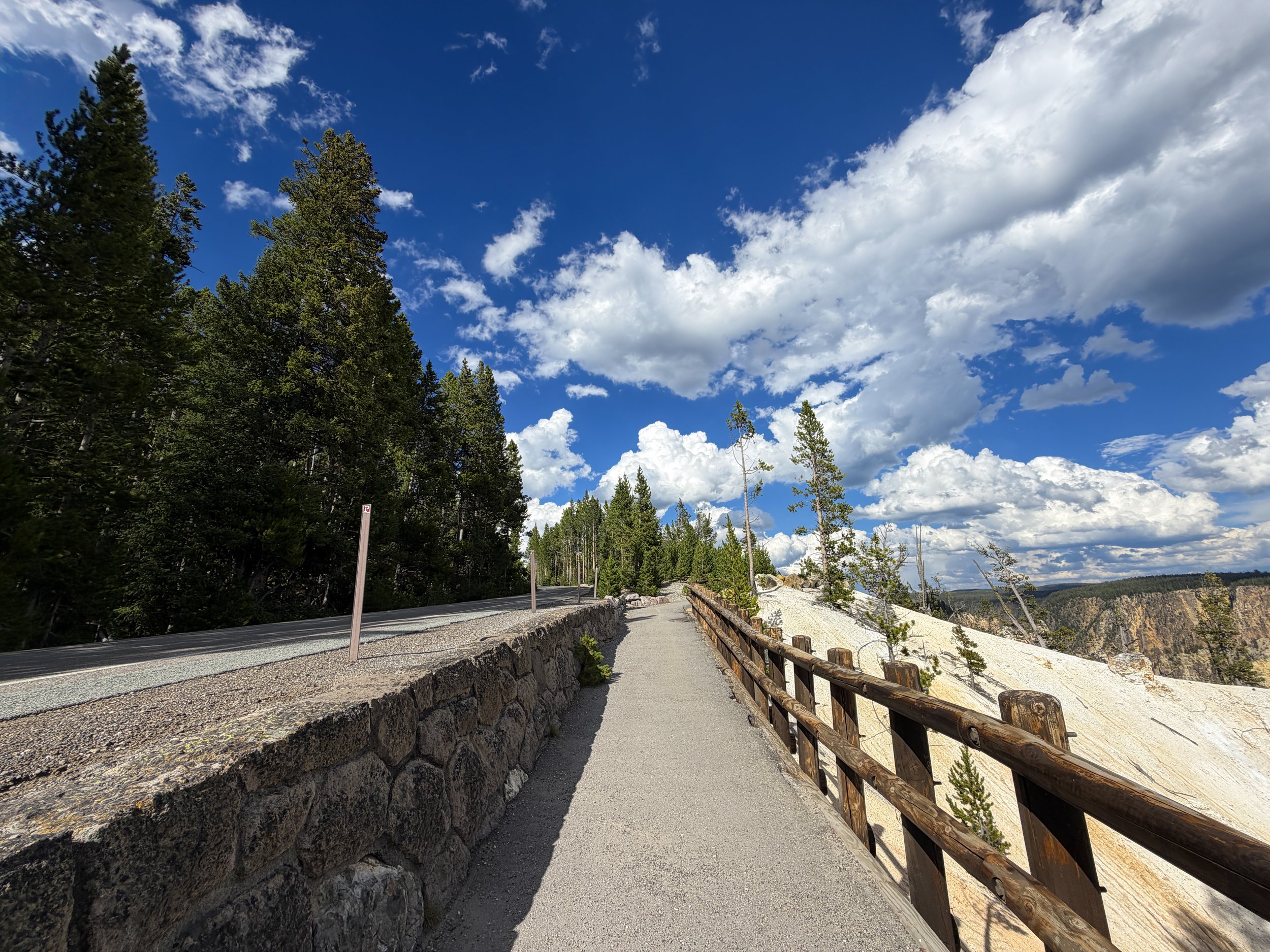 North Rim Hike Yellowstone National Park Wyoming