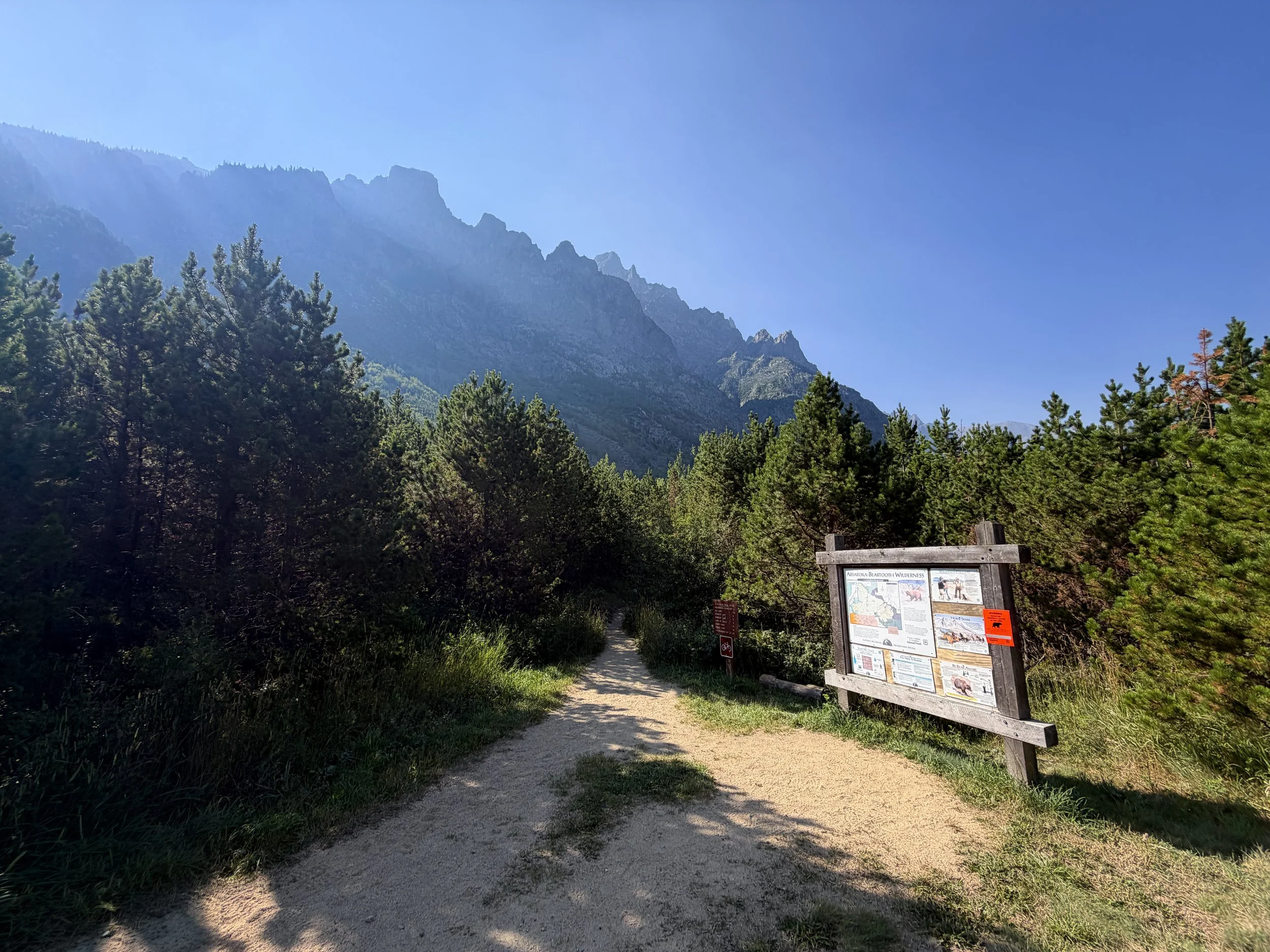East Rosebud Trailhead Beartooth Mountains Montana