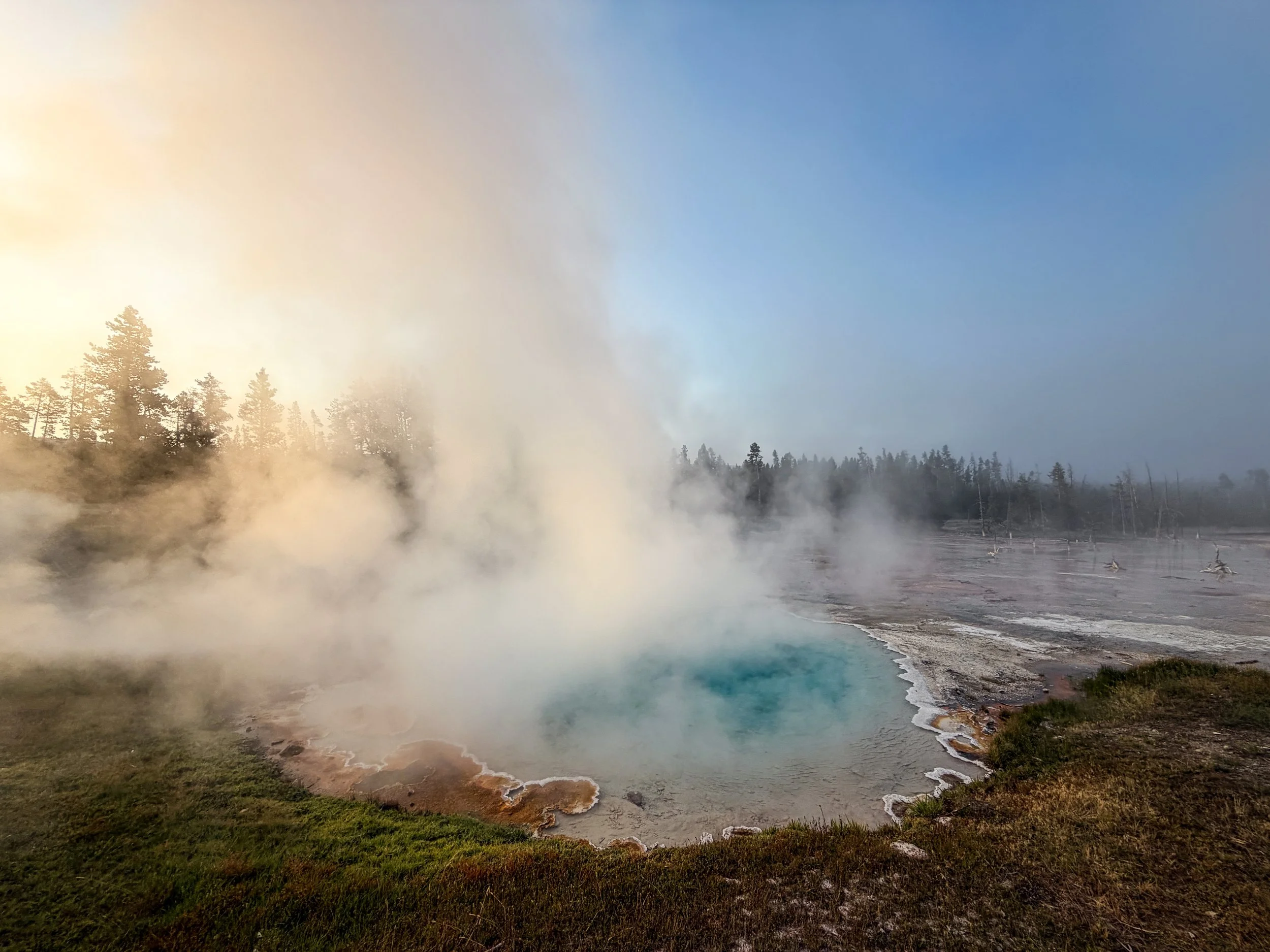 Silex Spring Fountain Paint Pot Trail Yellowstone National Park Wyoming