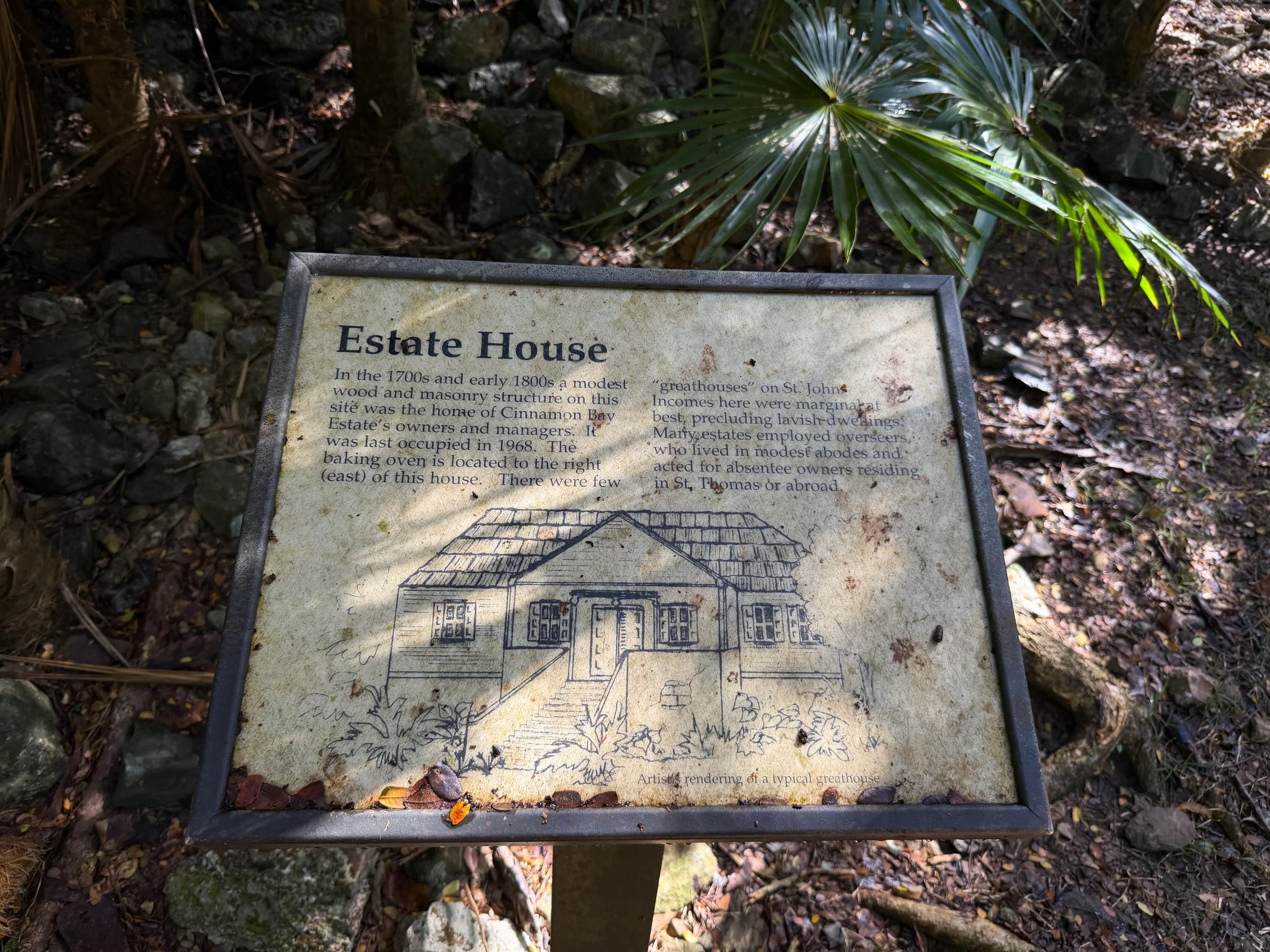 Cinnamon Bay Loop Trail Estate House Virgin Islands National Park