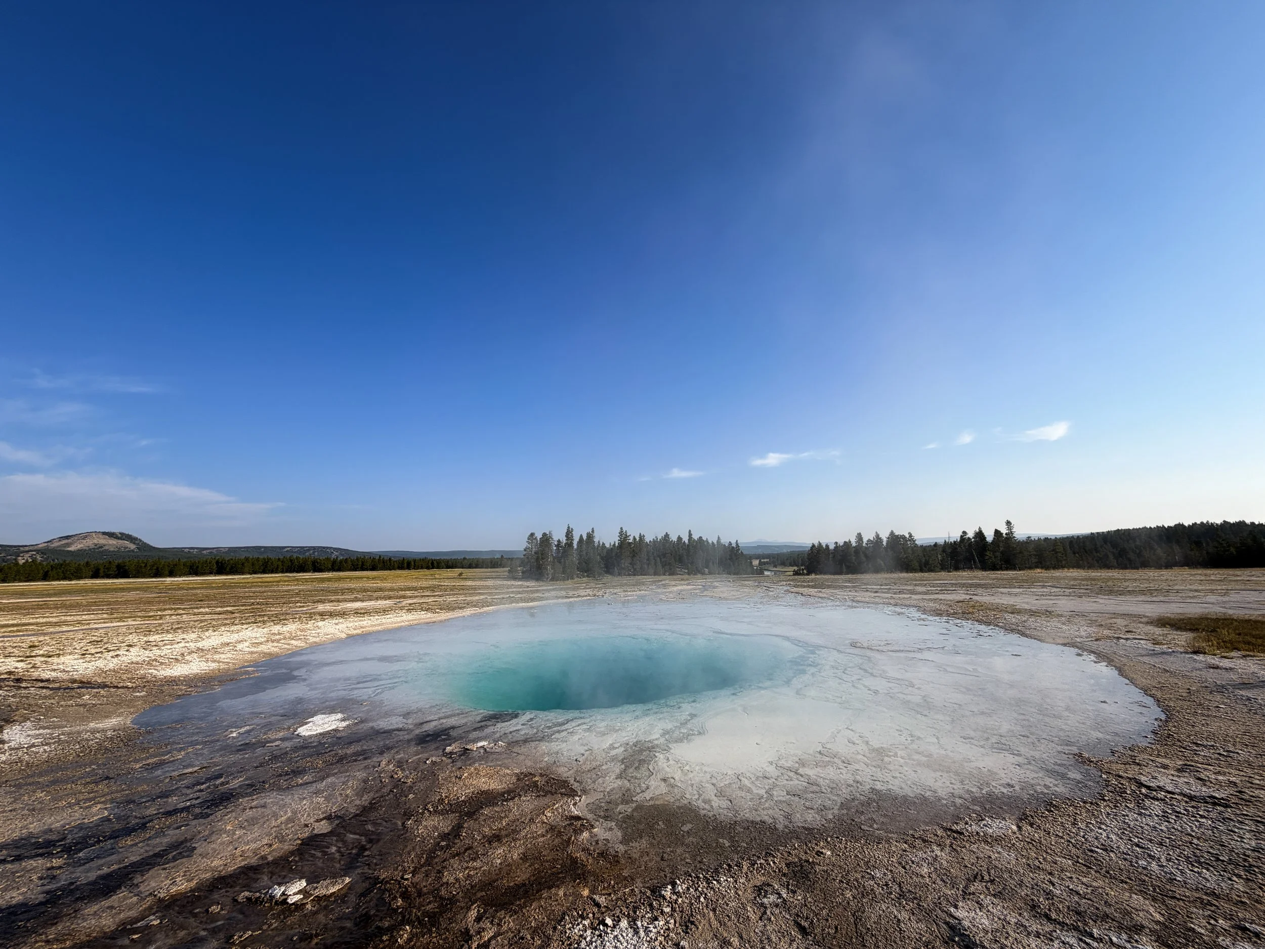 Opal Pool Midway Geyser Basin Trail Yellowstone National Park Wyoming