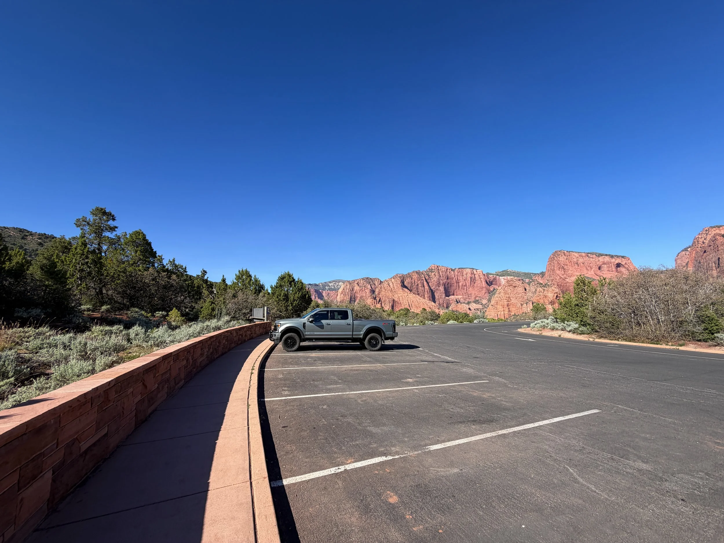 Timber Creek Overlook Trailhead Parking Zion National Park Utah