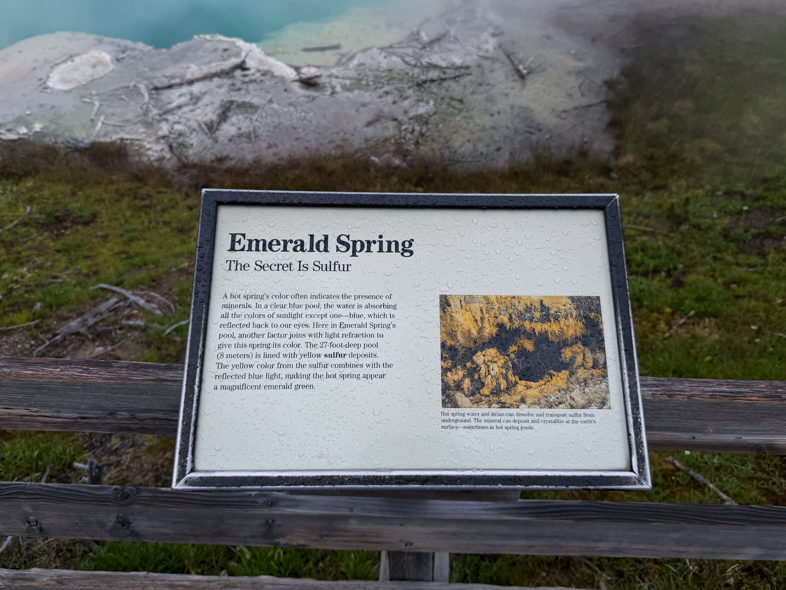Emerald Spring Norris Geyser Basin Trail Yellowstone National Park Wyoming