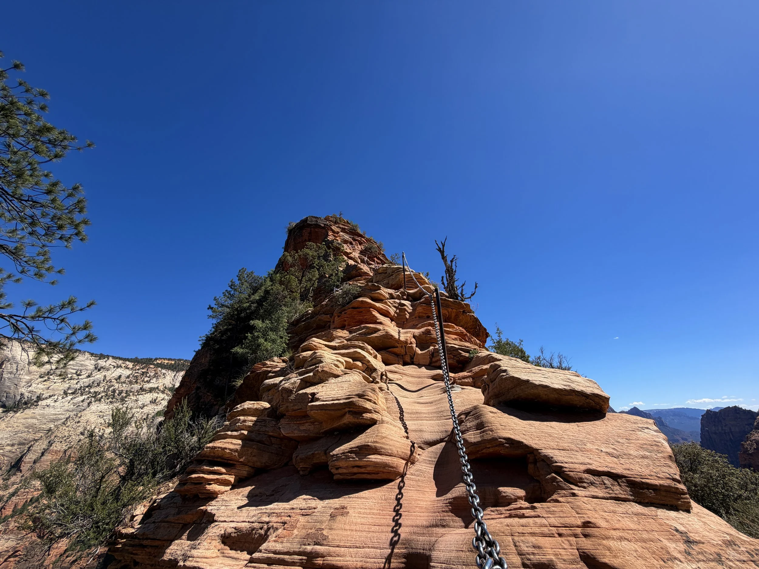 Angels Landing Trail Chains Zion National Park Utah