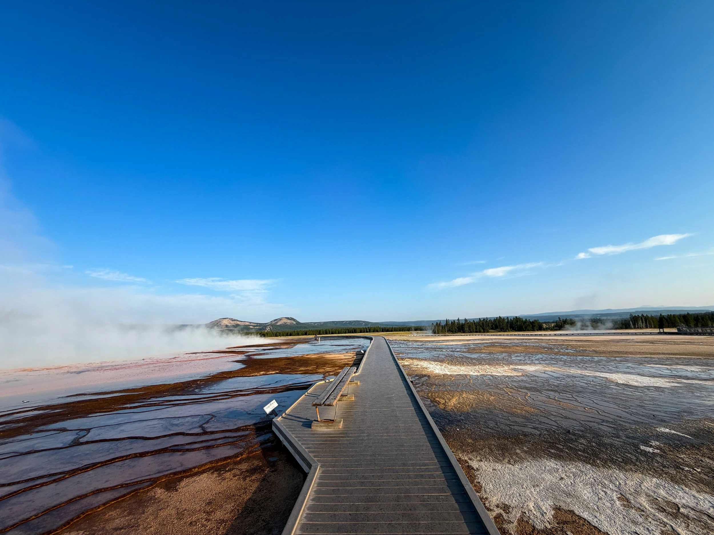 Grand Prismatic Spring Trail Yellowstone National Park Wyoming