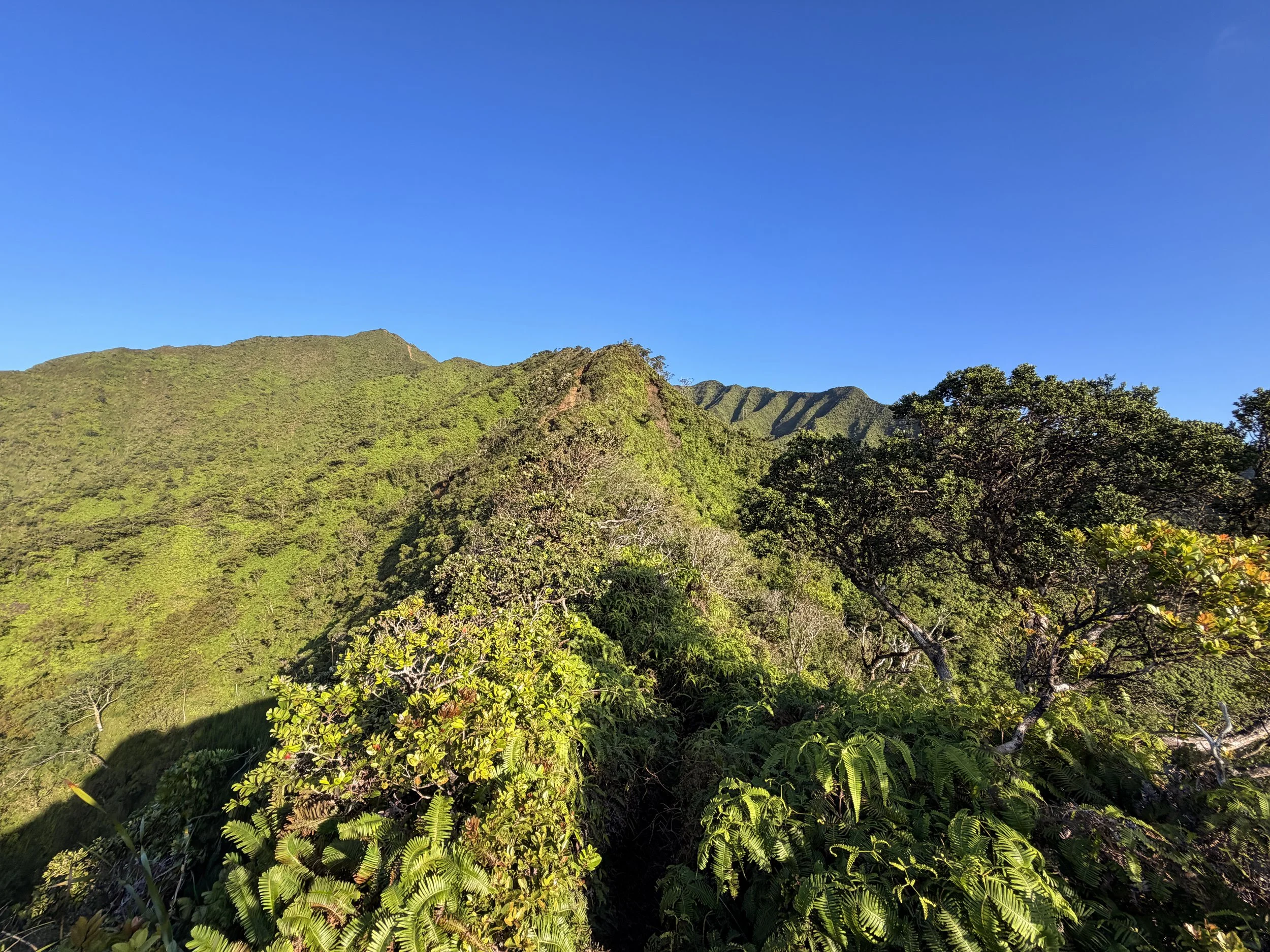 Moanalua Middle Ridge Trail to Haiku Stairs Oahu Hawaii