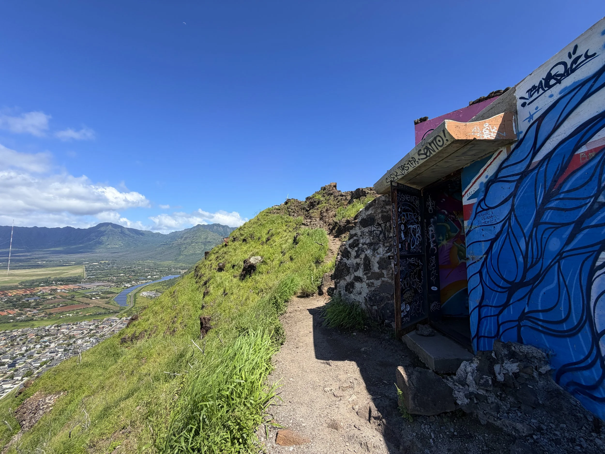 Puu O Hulu Trail Pillboxes Oahu Hawaii