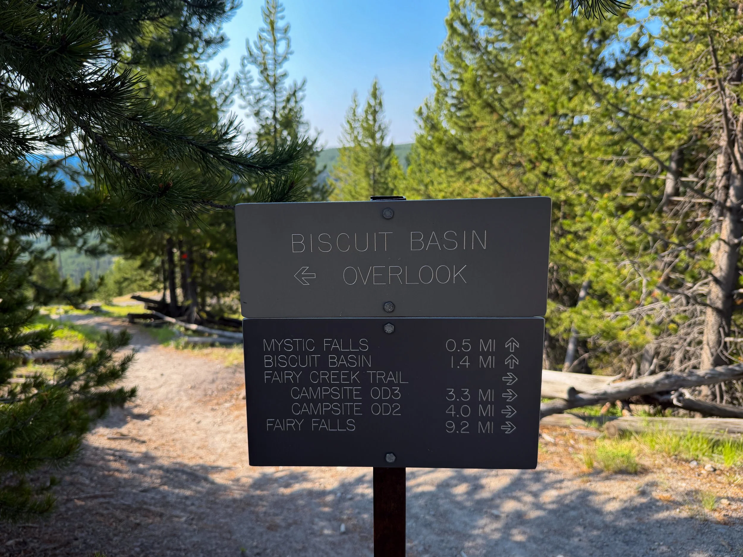 Mystic Falls Loop Trail Yellowstone National Park Wyoming