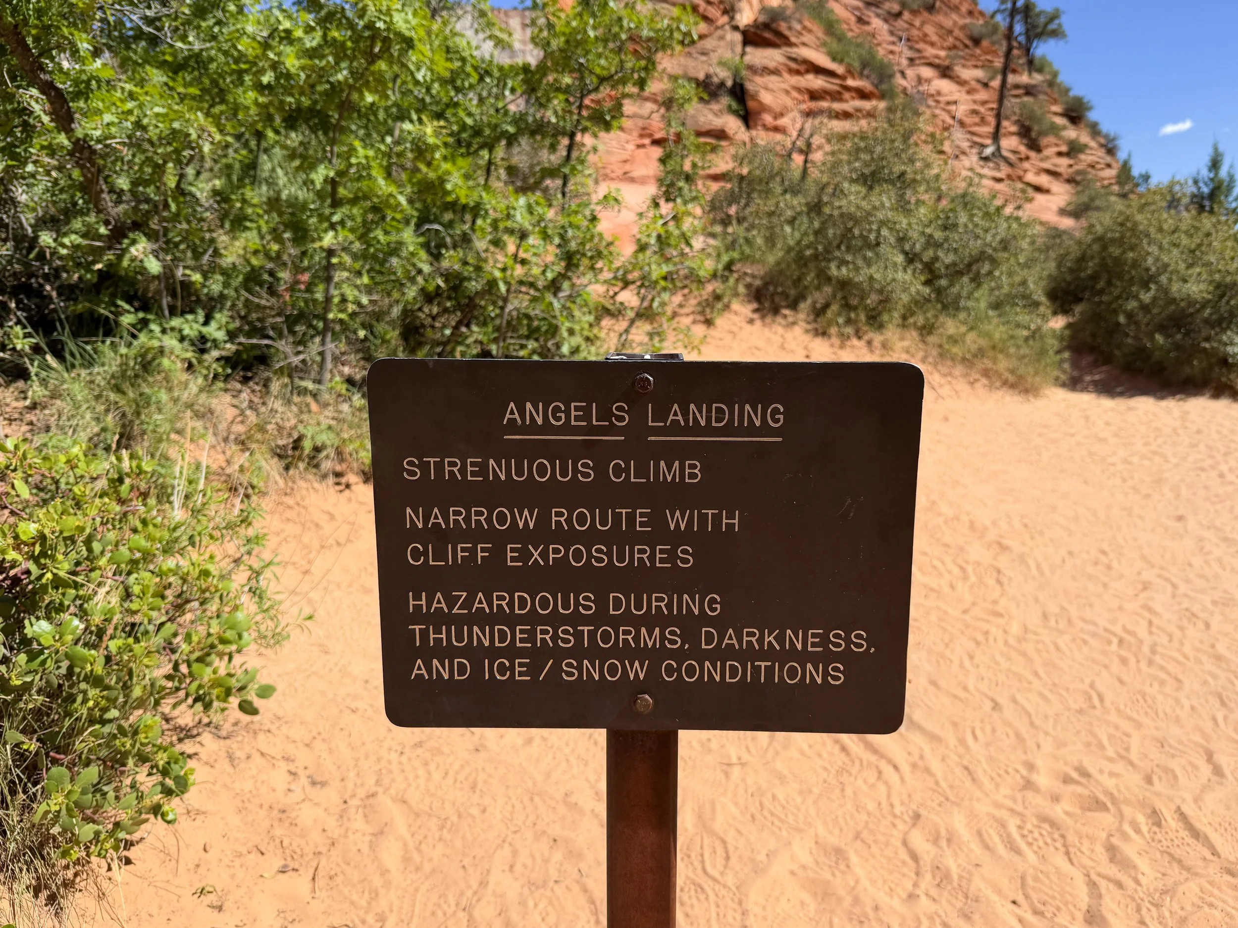 Angels Landing Trail Scout Lookout Zion National Park Utah