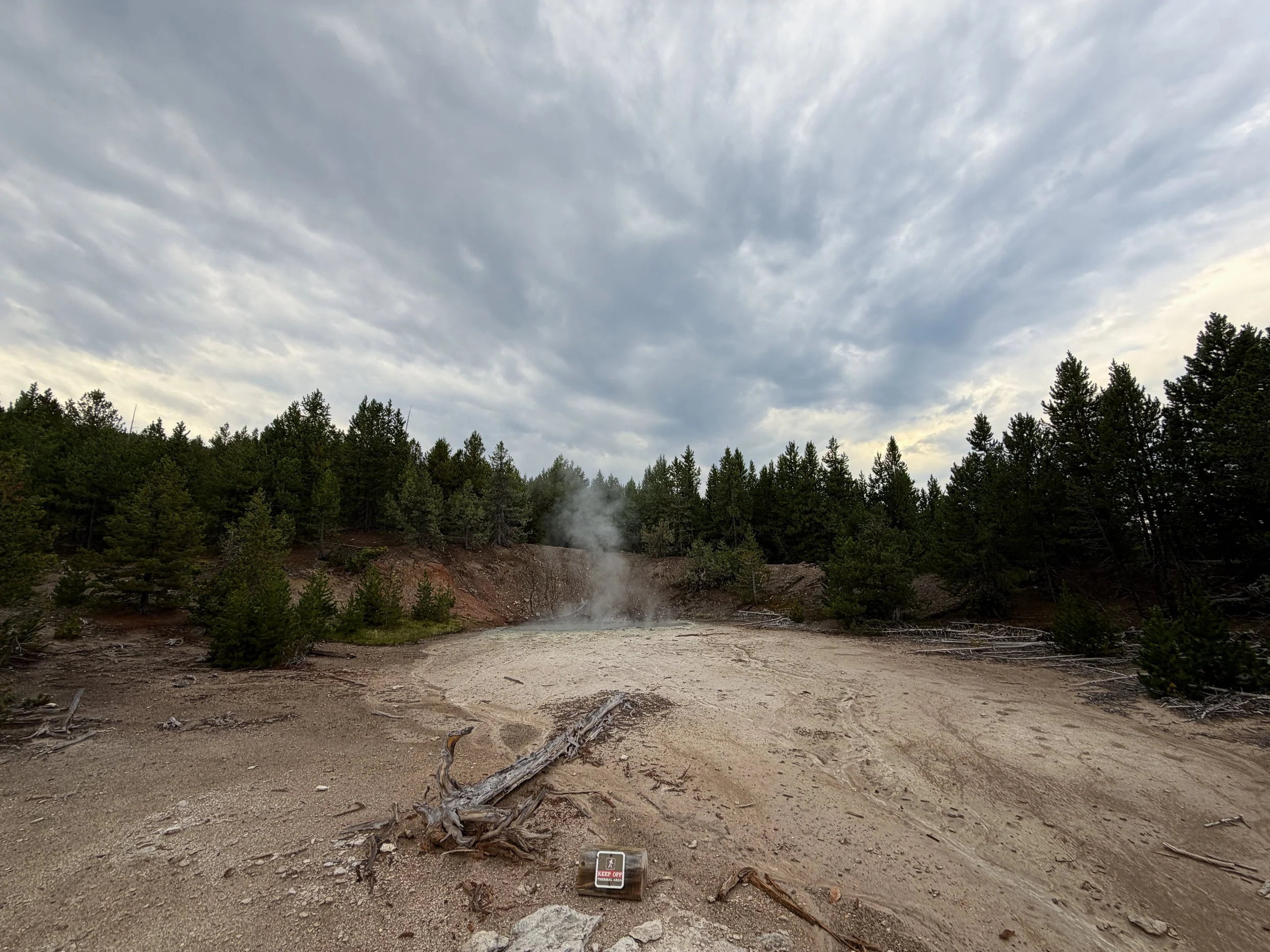 Black Hermit Caldron Norris Geyser Basin Trail Yellowstone National Park Wyoming