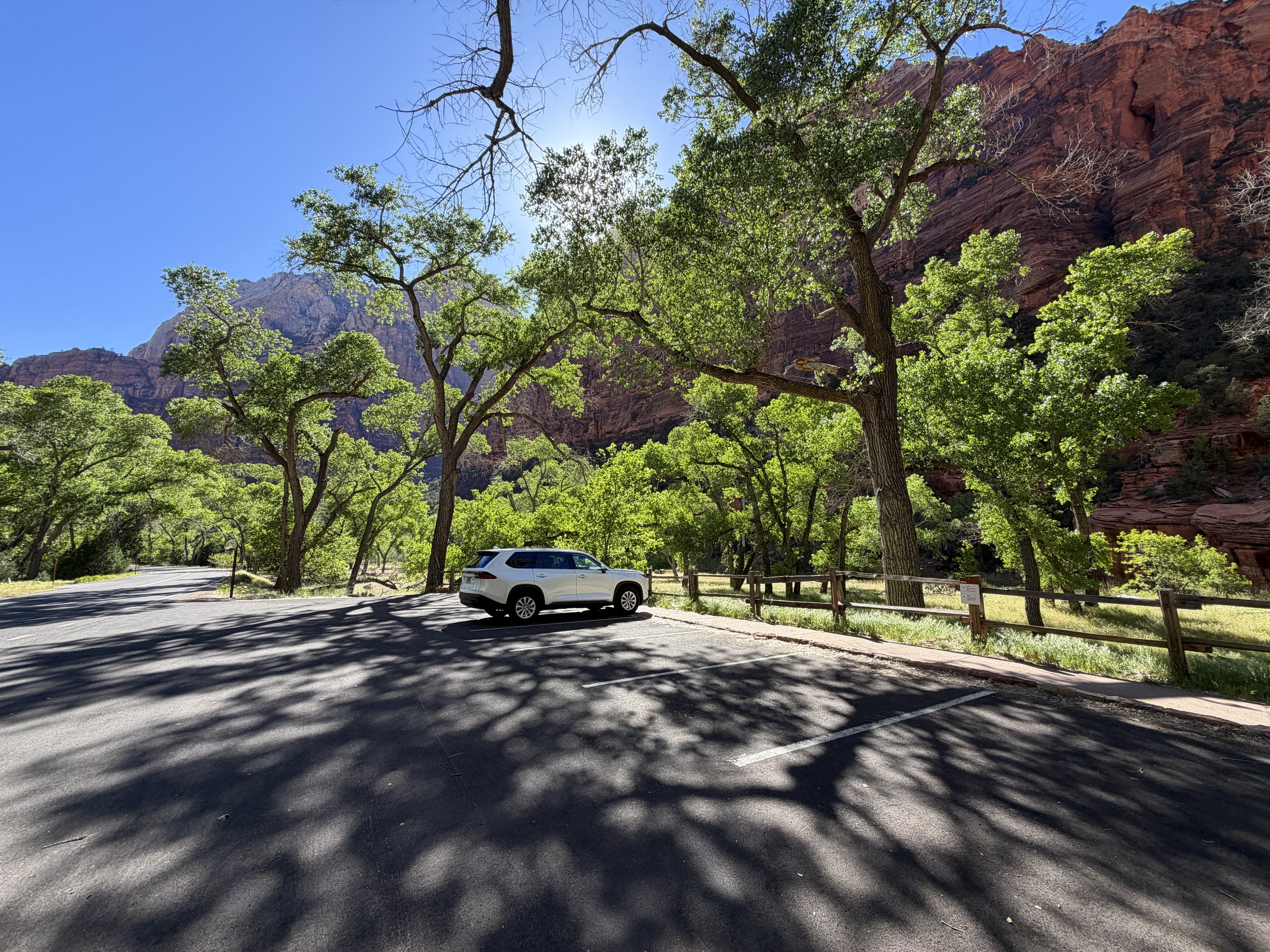 Angels Landing Trailhead Parking Zion National Park Utah