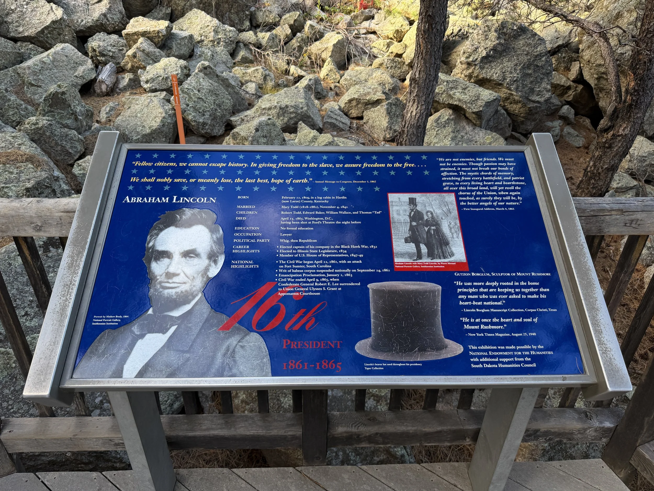 Presidential Trail Boardwalk Mount Rushmore National Memorial Black Hills South Dakota