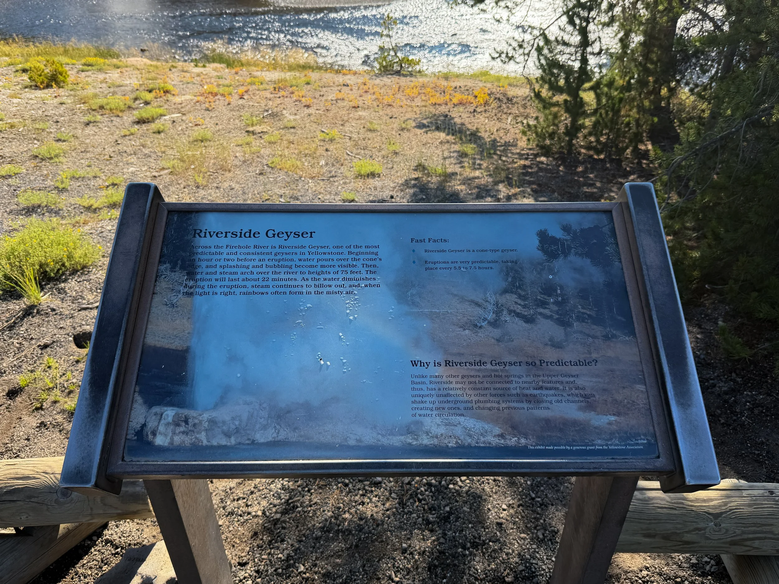 Riverside Geyser Yellowstone National Park Wyoming