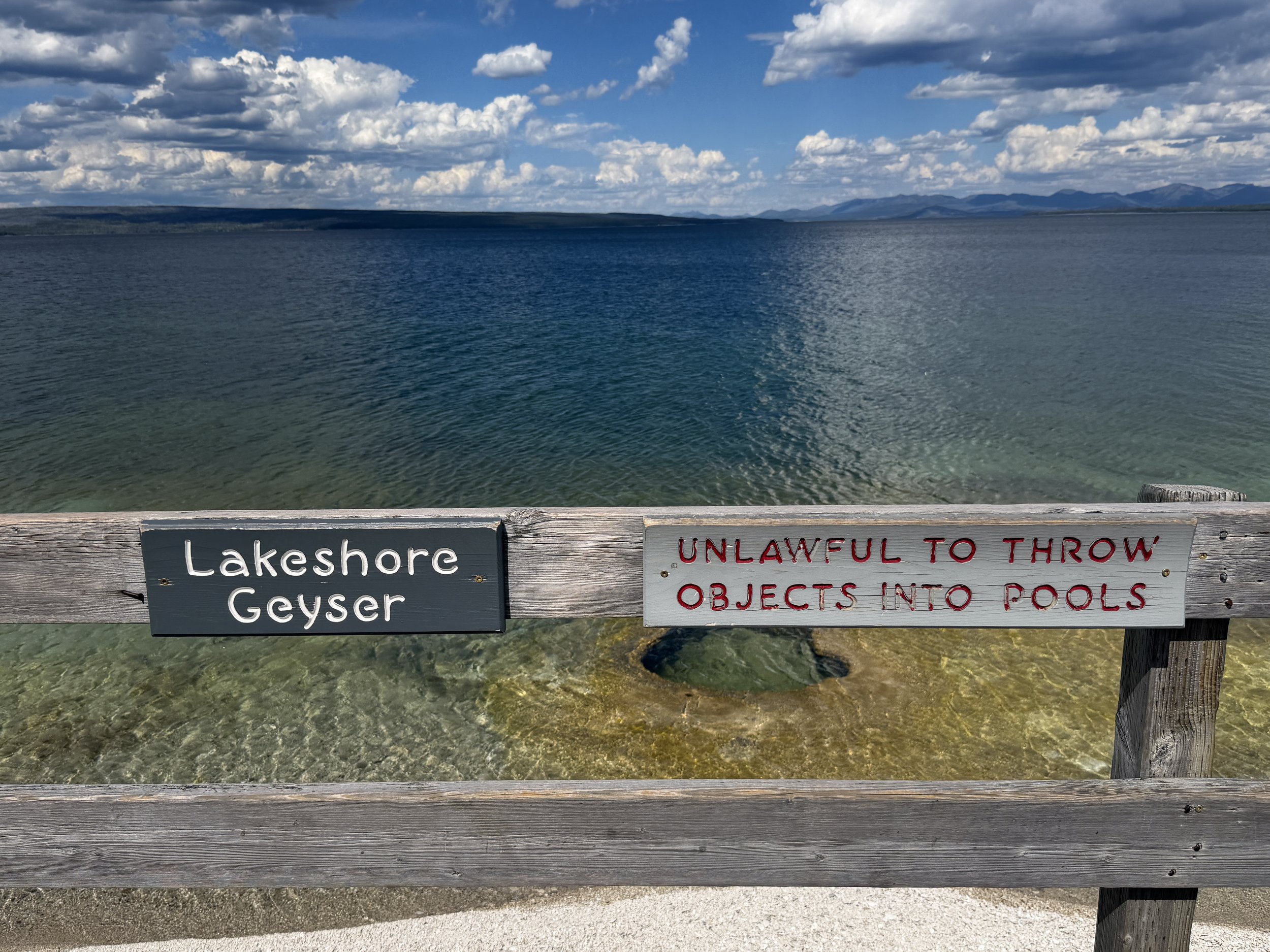 Lakeshore Geyser West Thumb Geyser Basin Trail Yellowstone National Park Wyoming