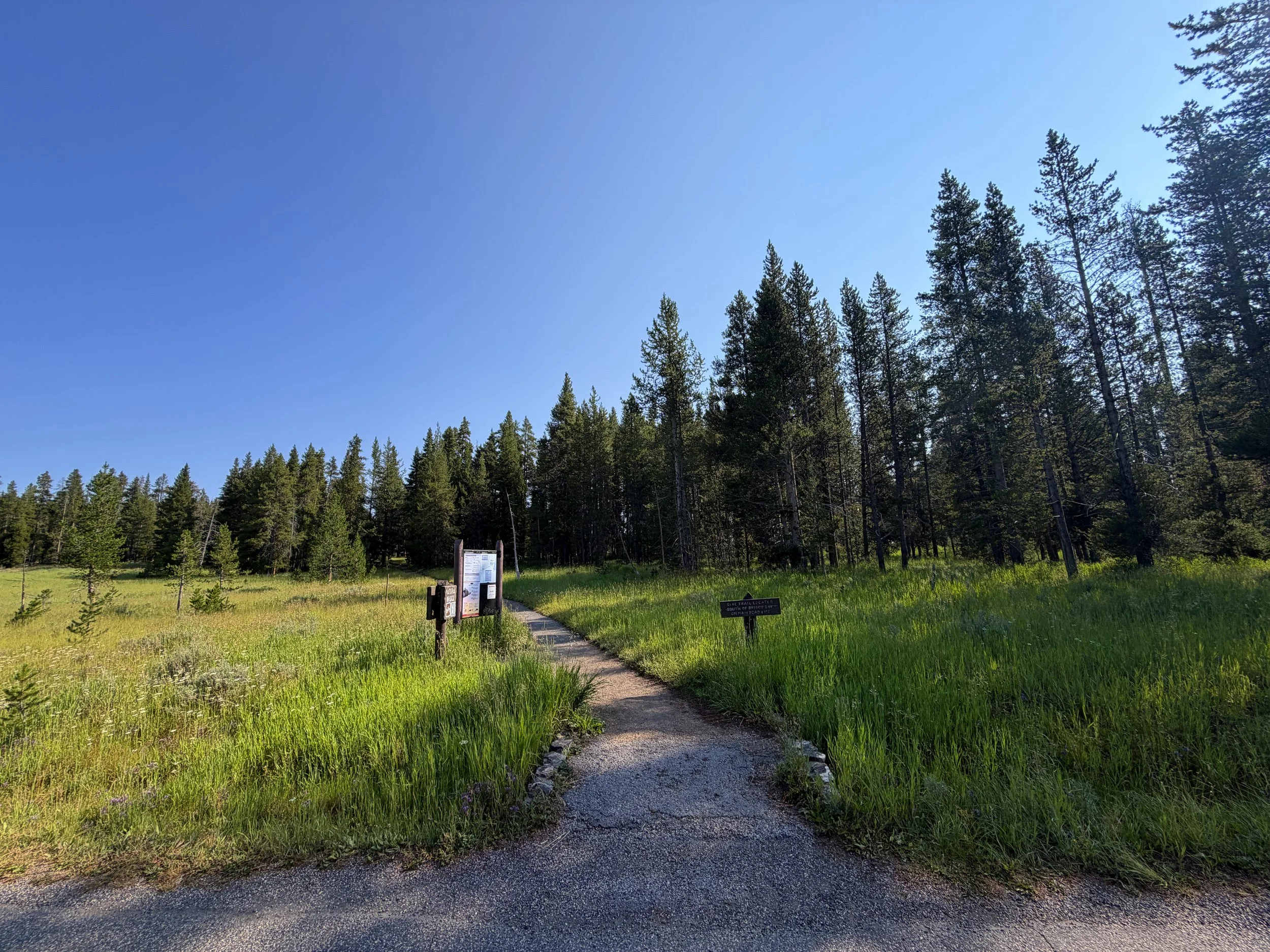 Natural Bridge Trailhead Yellowstone National Park Wyoming