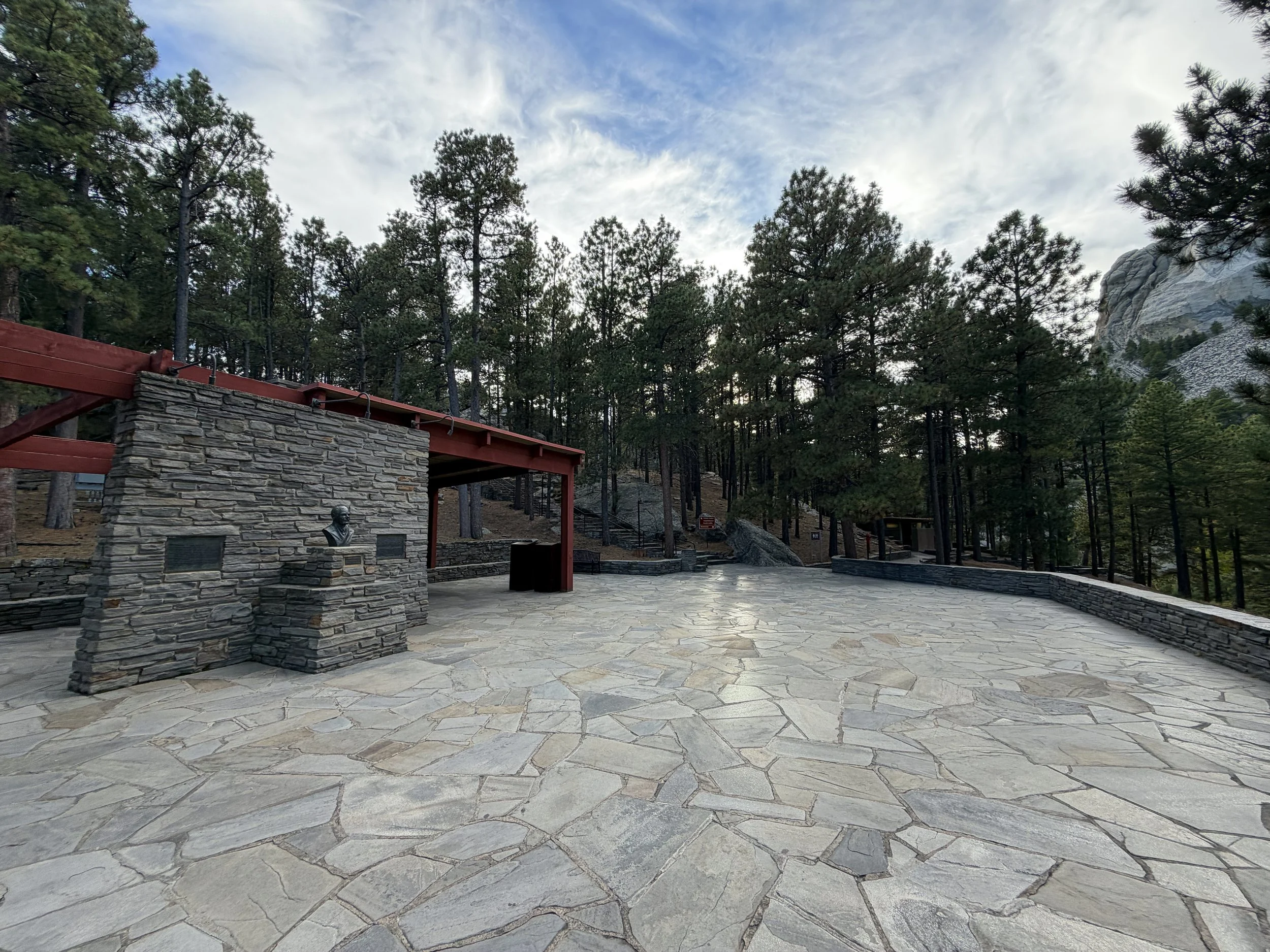 Borglum View Terrace Presidential Trail Mount Rushmore National Memorial Black Hills South Dakota