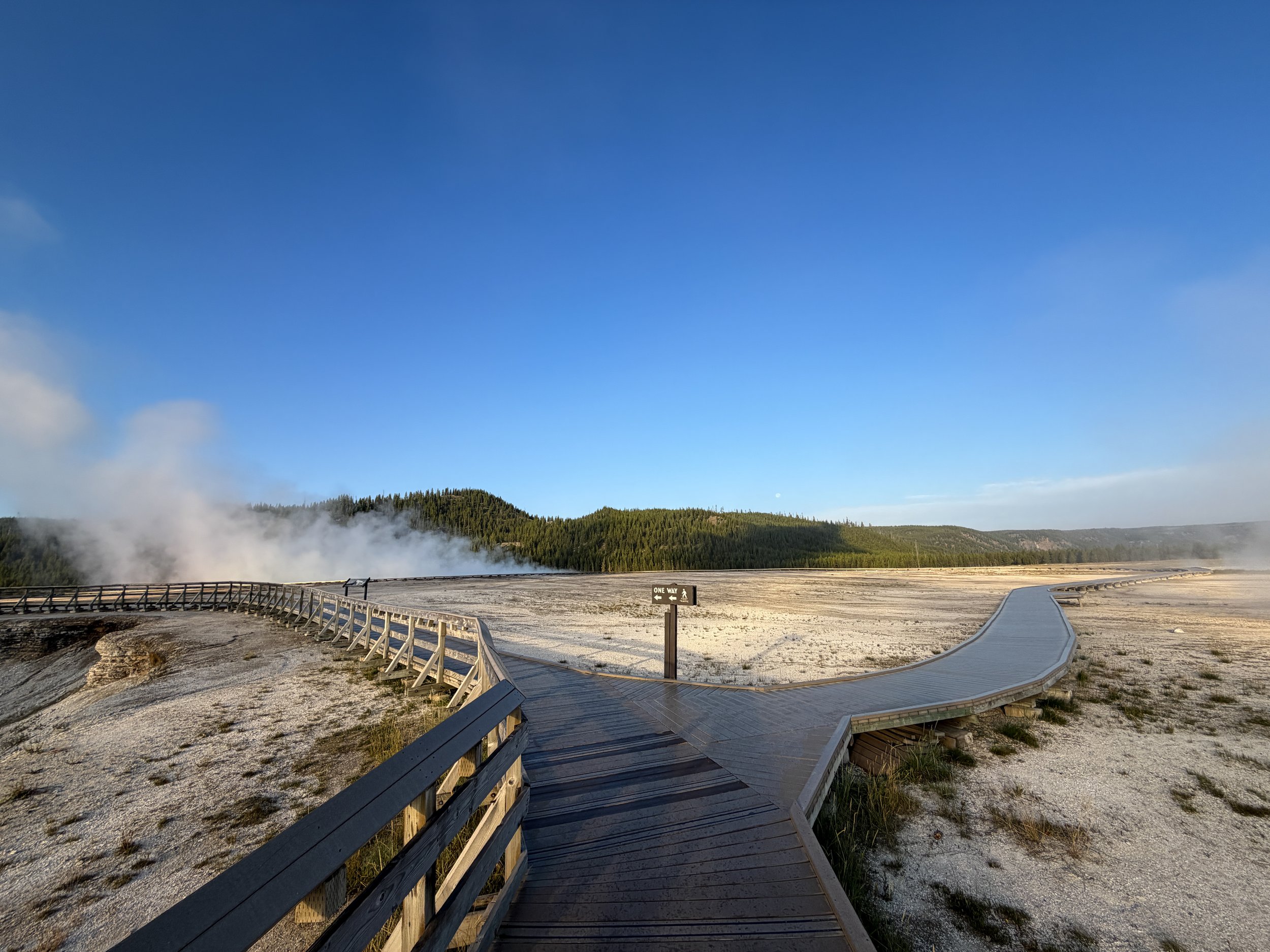 Midway Geyser Basin Trail Yellowstone National Park Wyoming