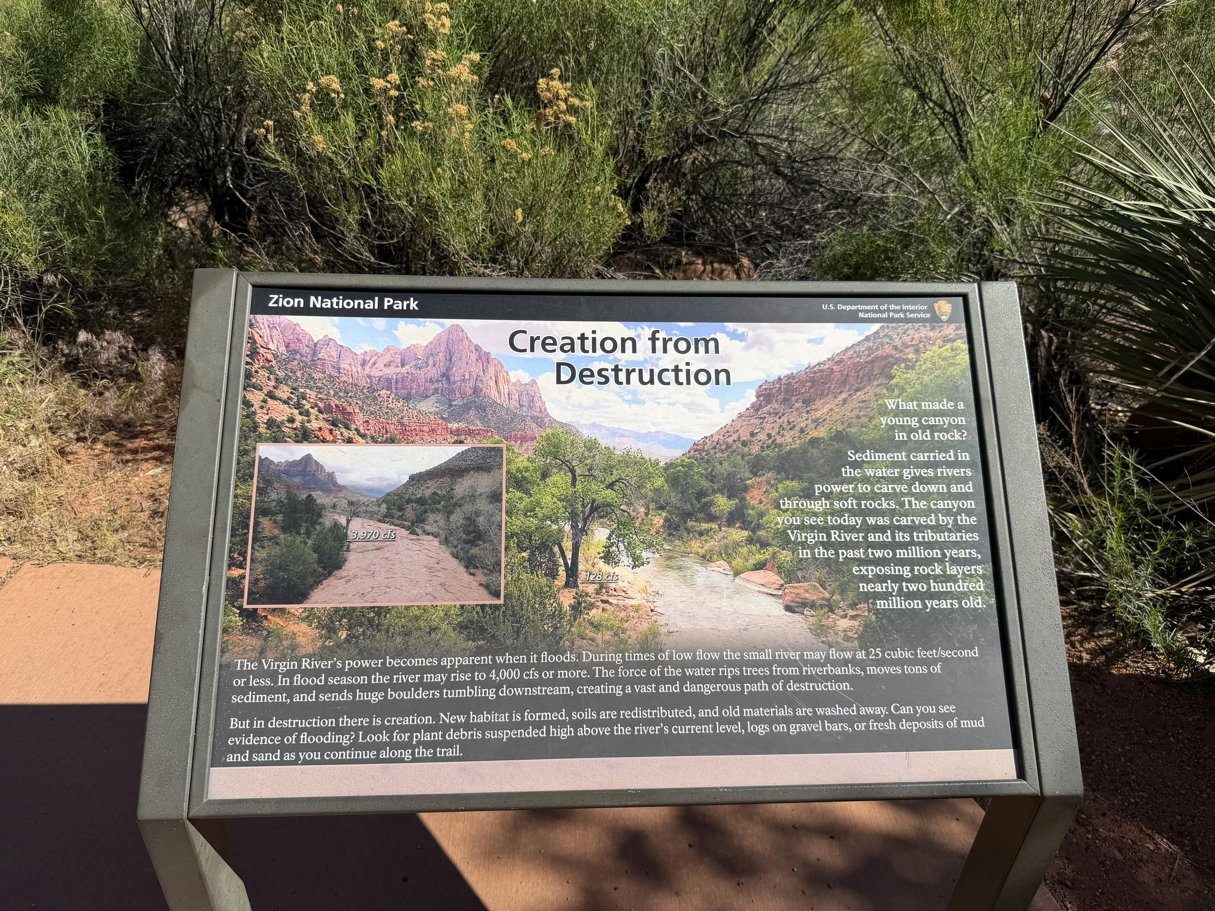 Pa'rus Trail Zion National Park Utah