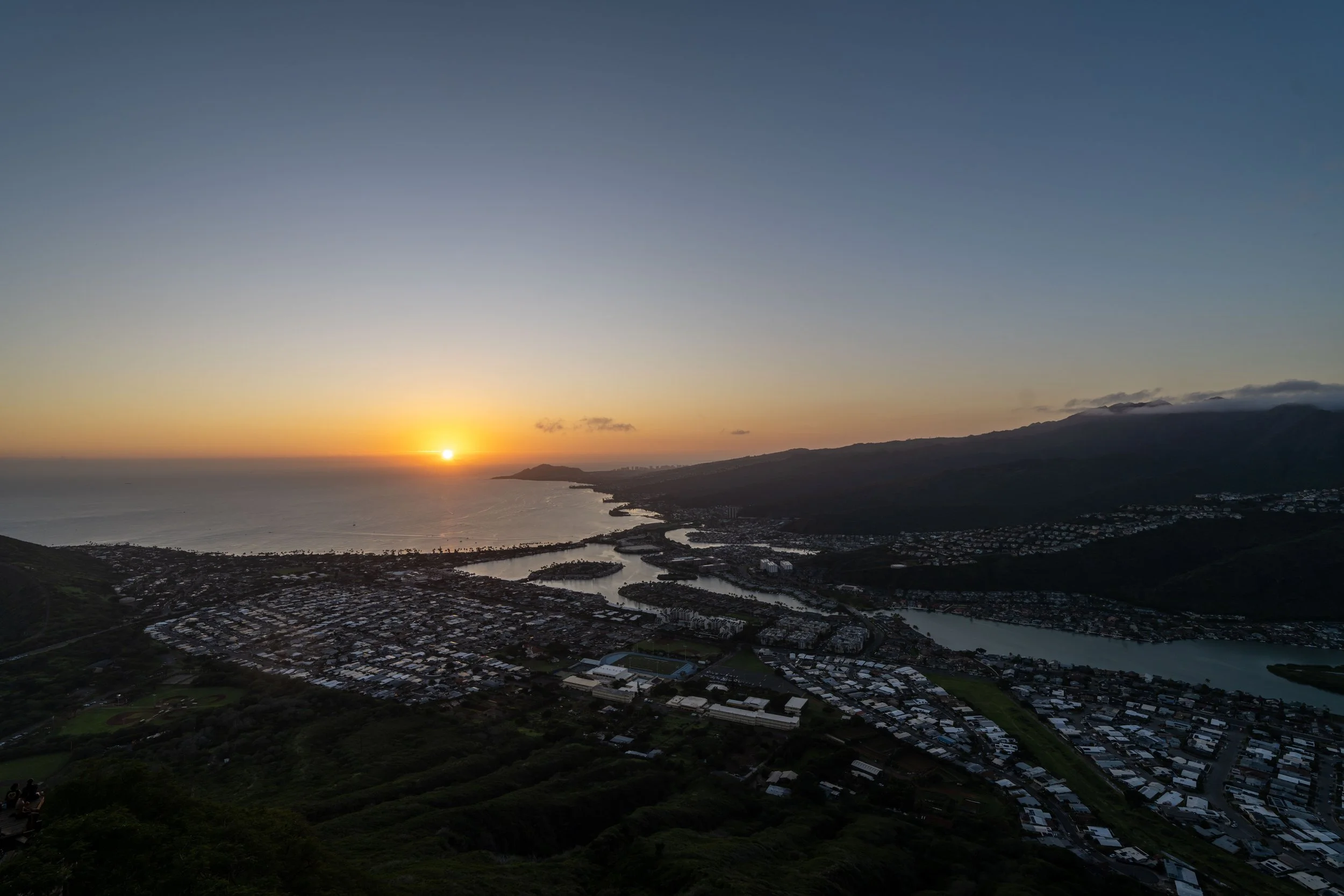 Koko Crater Stairs Hike Sunset Oahu Hawaii