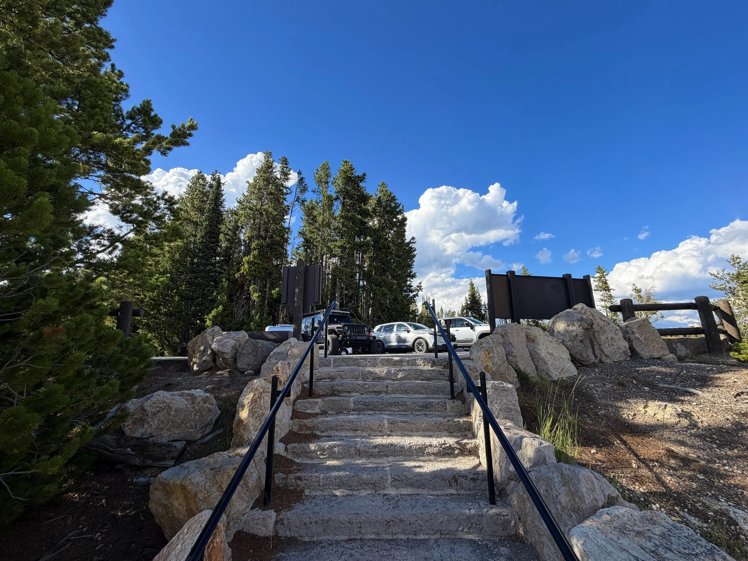 Inspiration Point North Rim Trailhead Yellowstone National Park Wyoming