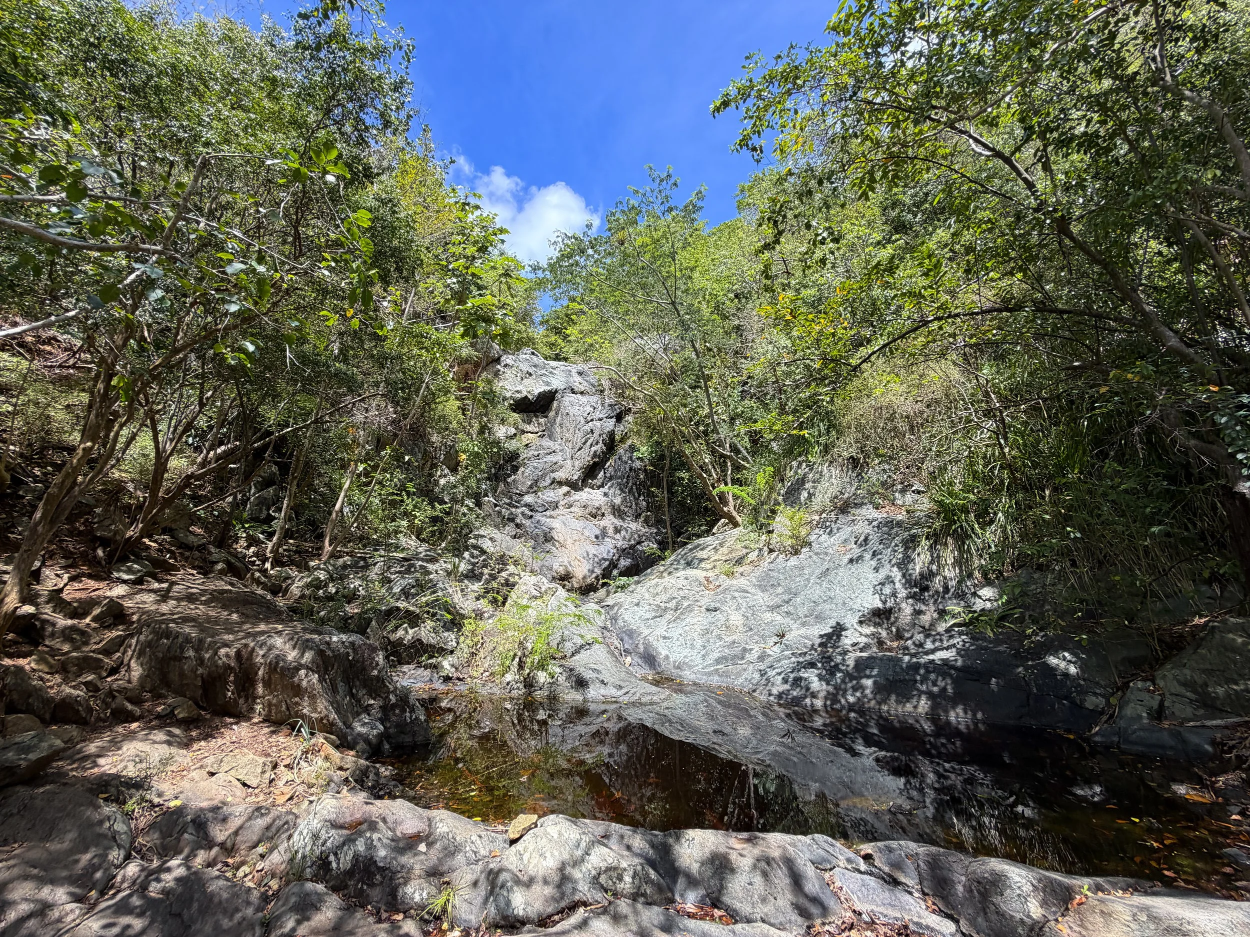 Petroglyph Trail Waterfall Virgin Islands National Park