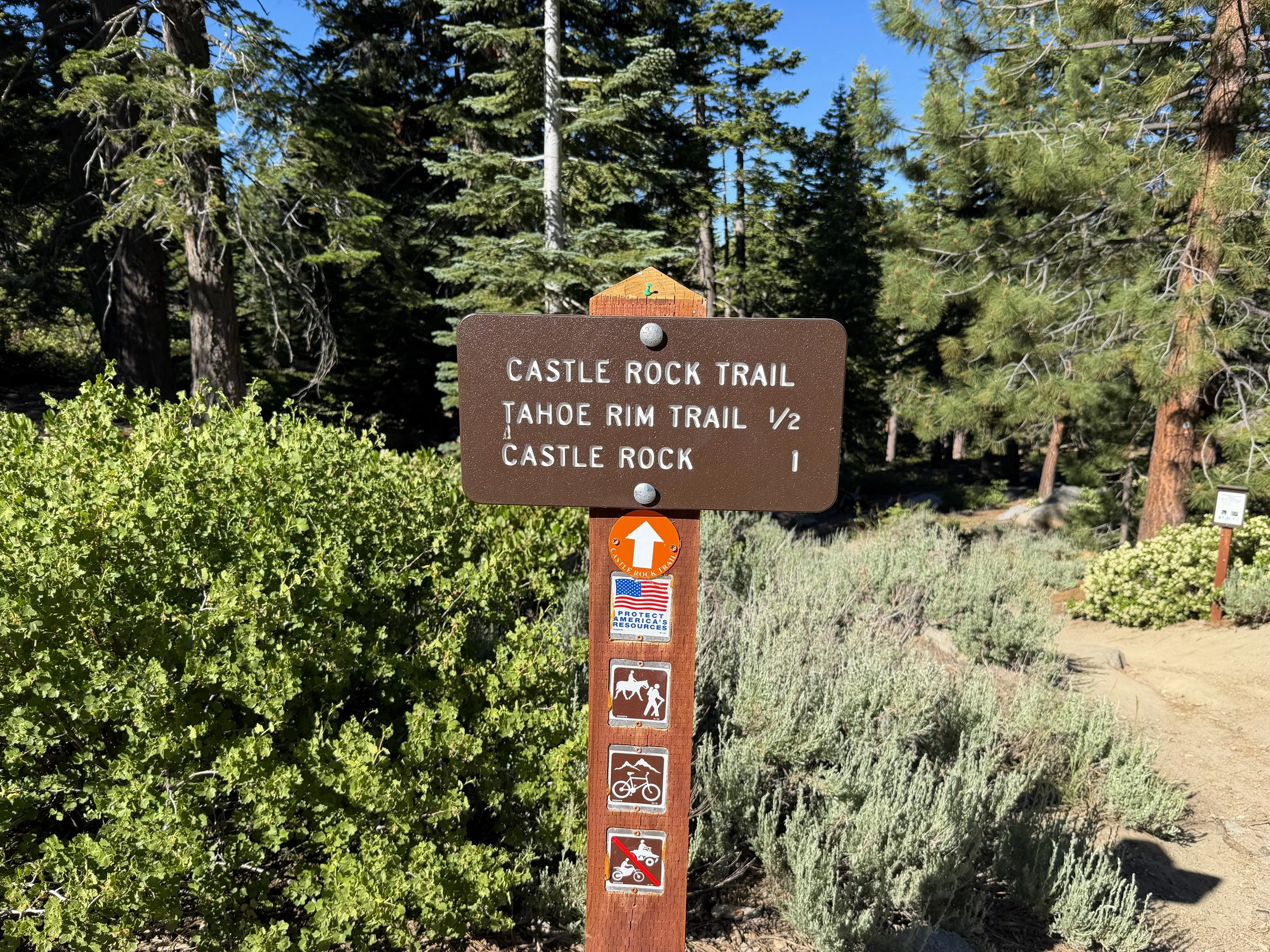 Castle Rock Trailhead Lake Tahoe Nevada