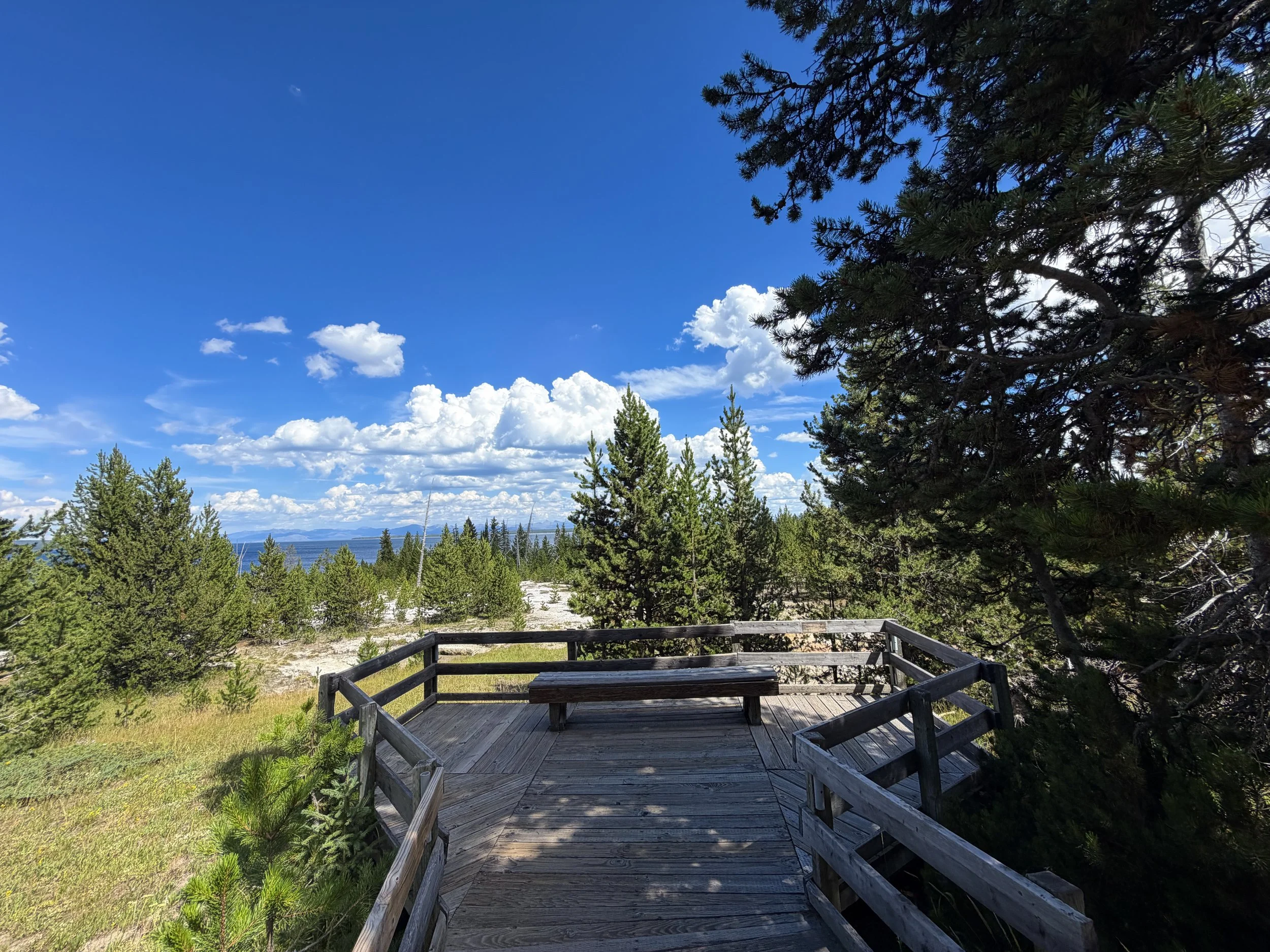 West Thumb Geyser Basin Trail Yellowstone National Park Wyoming