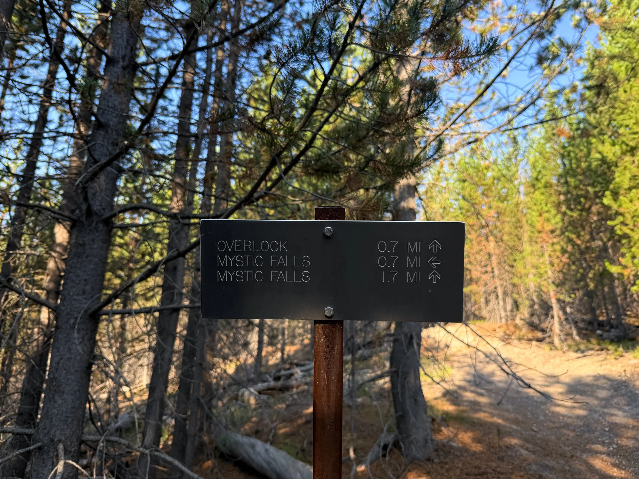 Mystic Falls Hike Yellowstone National Park Wyoming