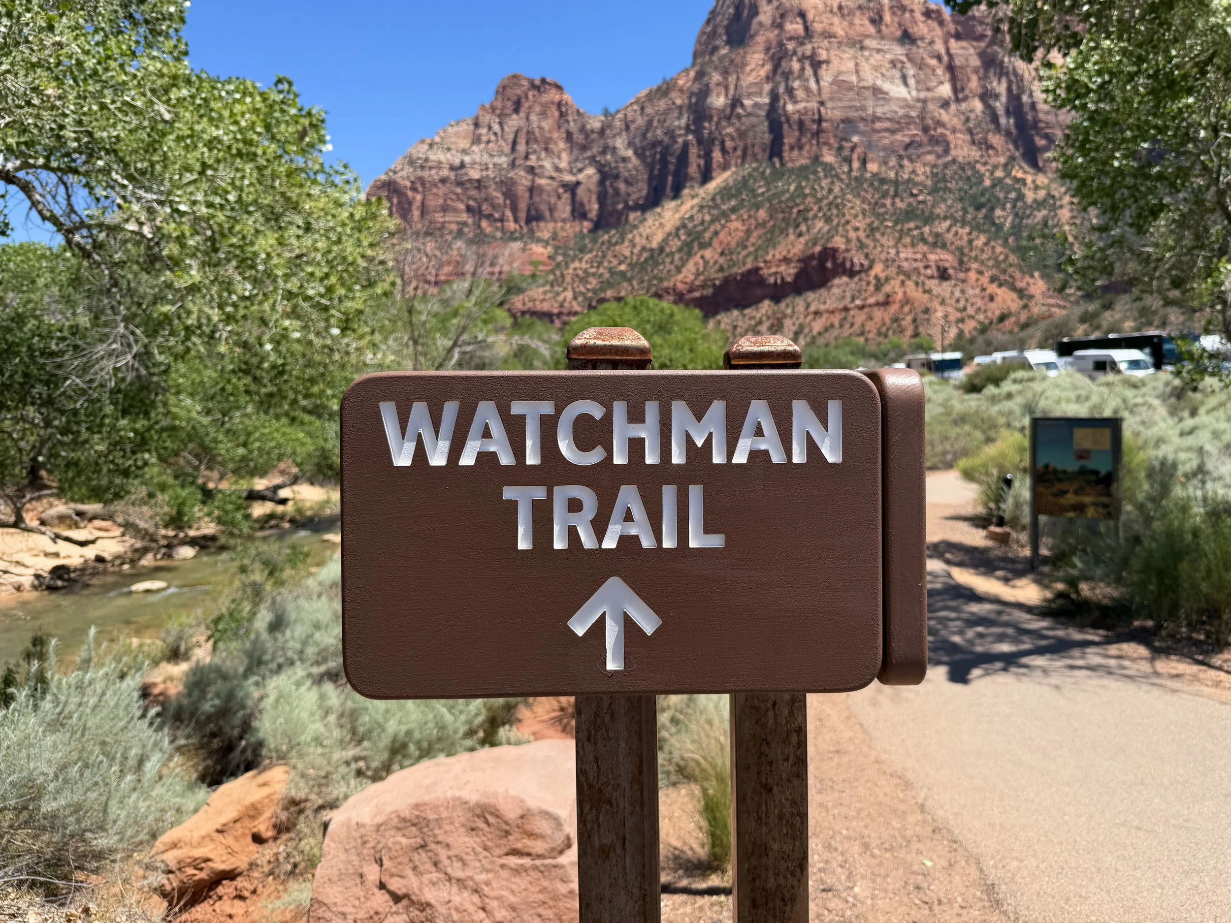 Watchman Trailhead Zion National Park Utah
