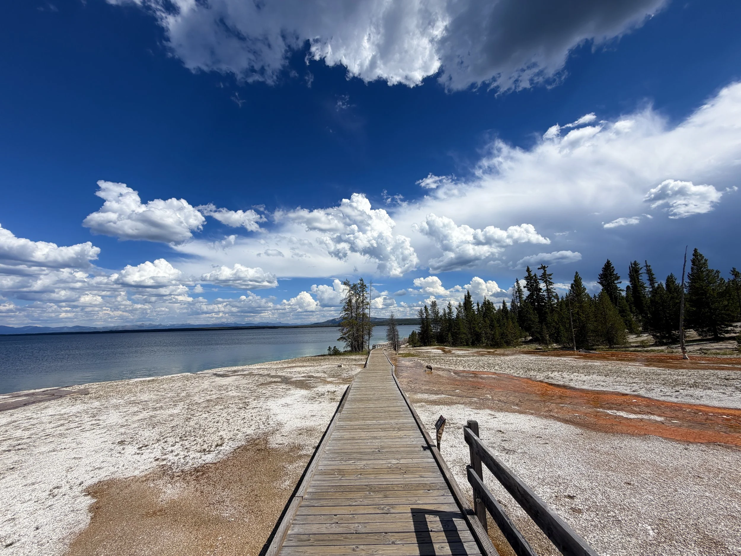 West Thumb Geyser Basin Trail Yellowstone National Park Wyoming