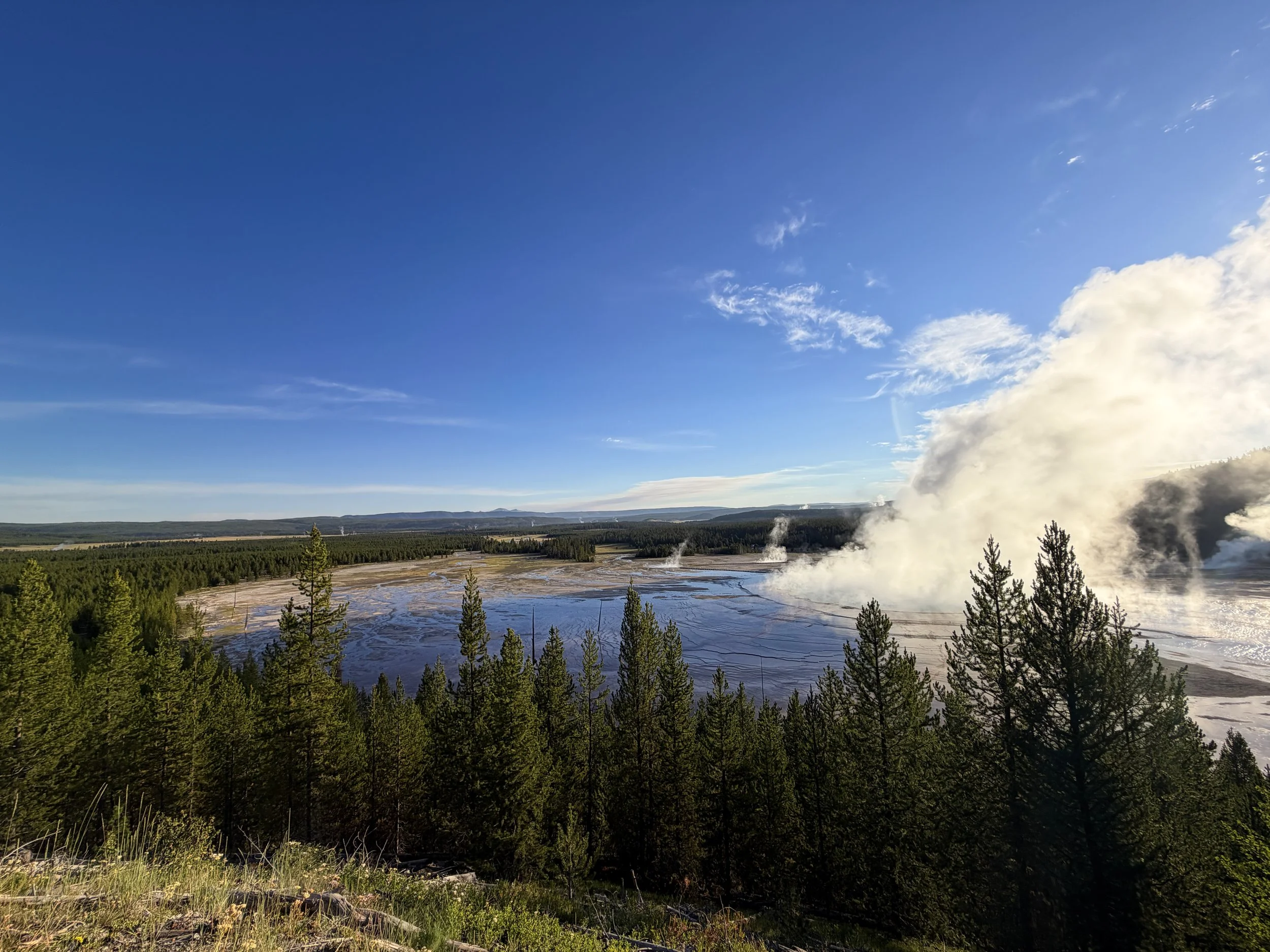 Grand Prismatic Overlook Yellowstone National Park Wyoming