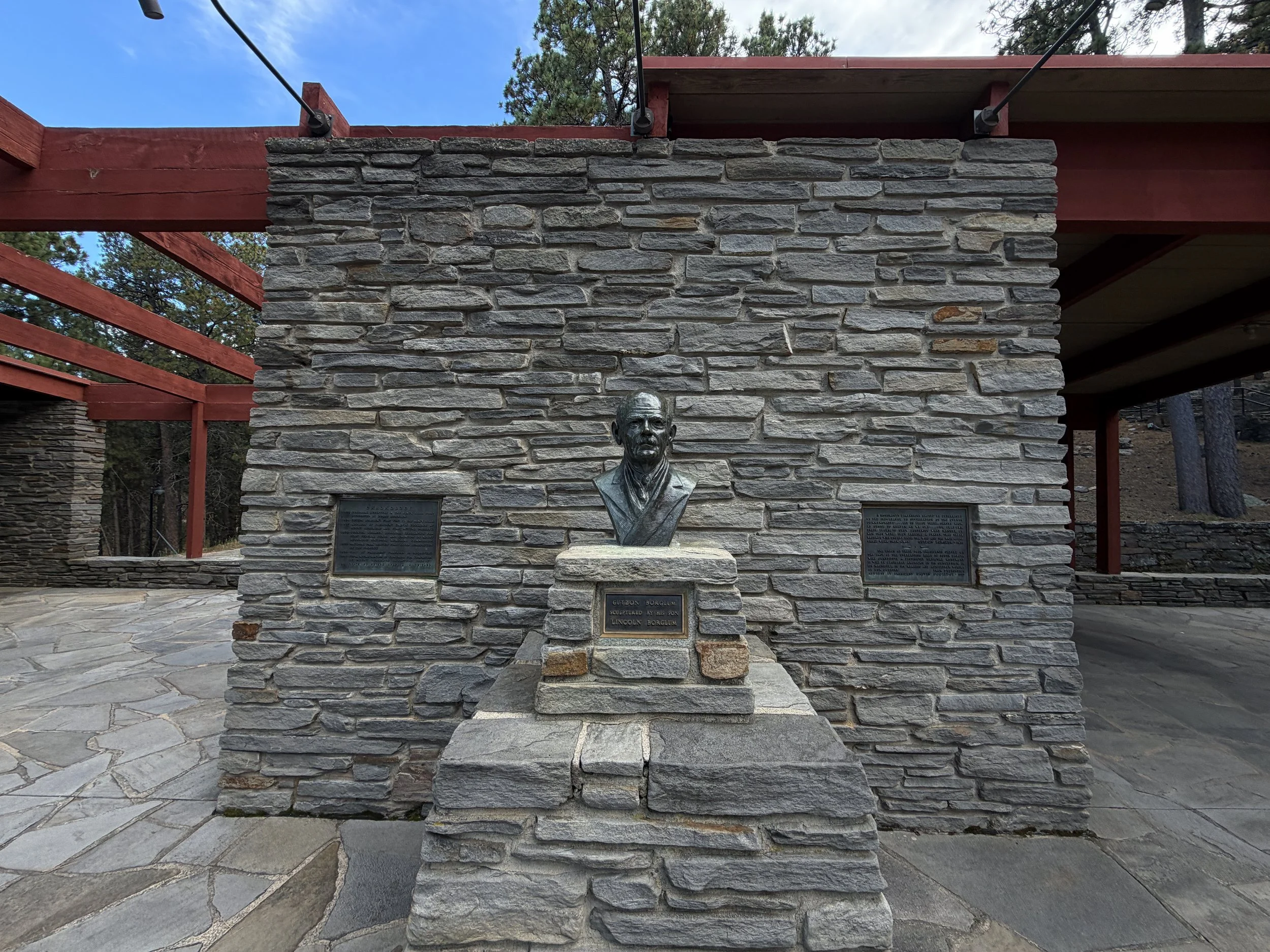 Borglum View Terrace Presidential Trail Mount Rushmore National Memorial Black Hills South Dakota