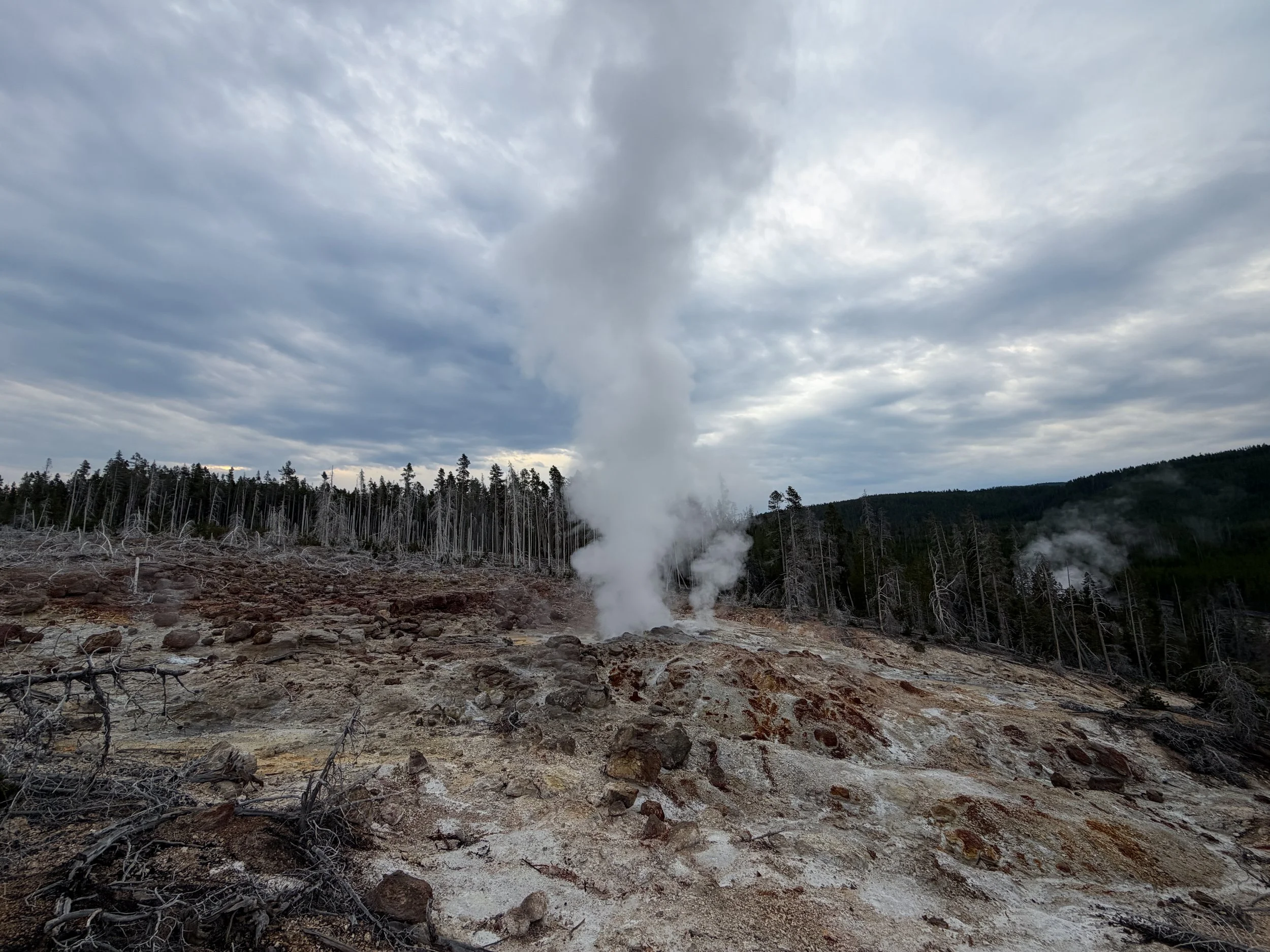 Steamboat Geyser Back Basin Yellowstone National Park Wyoming