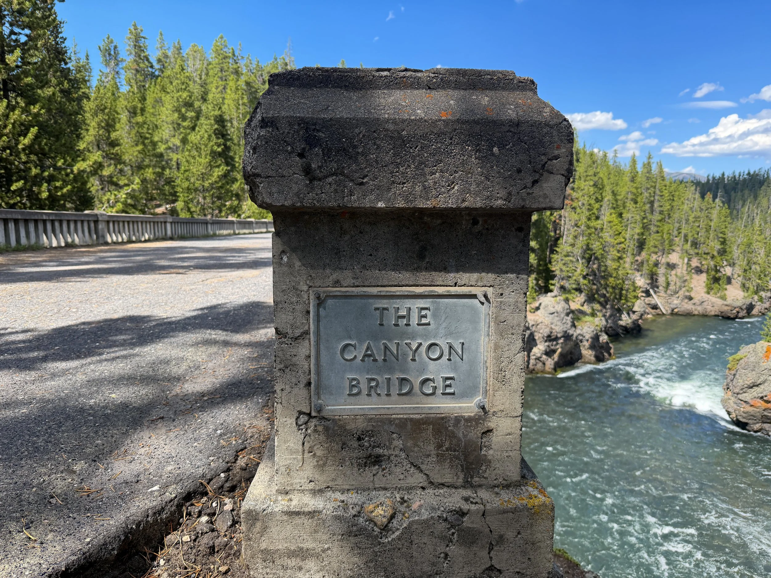 Canyon Bridge North Rim Trail Yellowstone National Park Wyoming