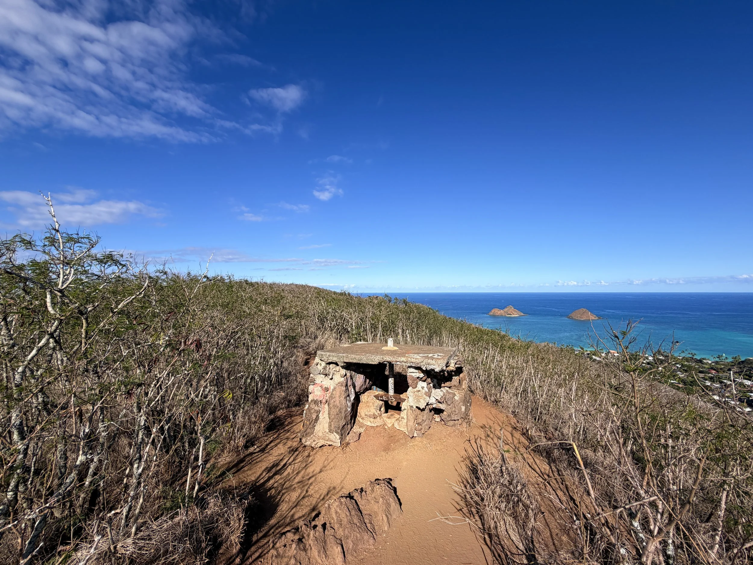 Back Lanikai Pillbox Trail Oahu Hawaii