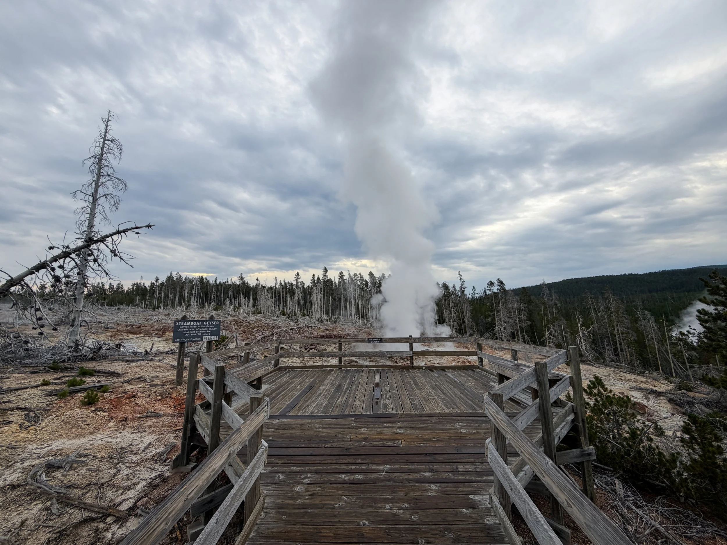 Steamboat Geyser Norris Geyser Basin Trail Yellowstone National Park Wyoming