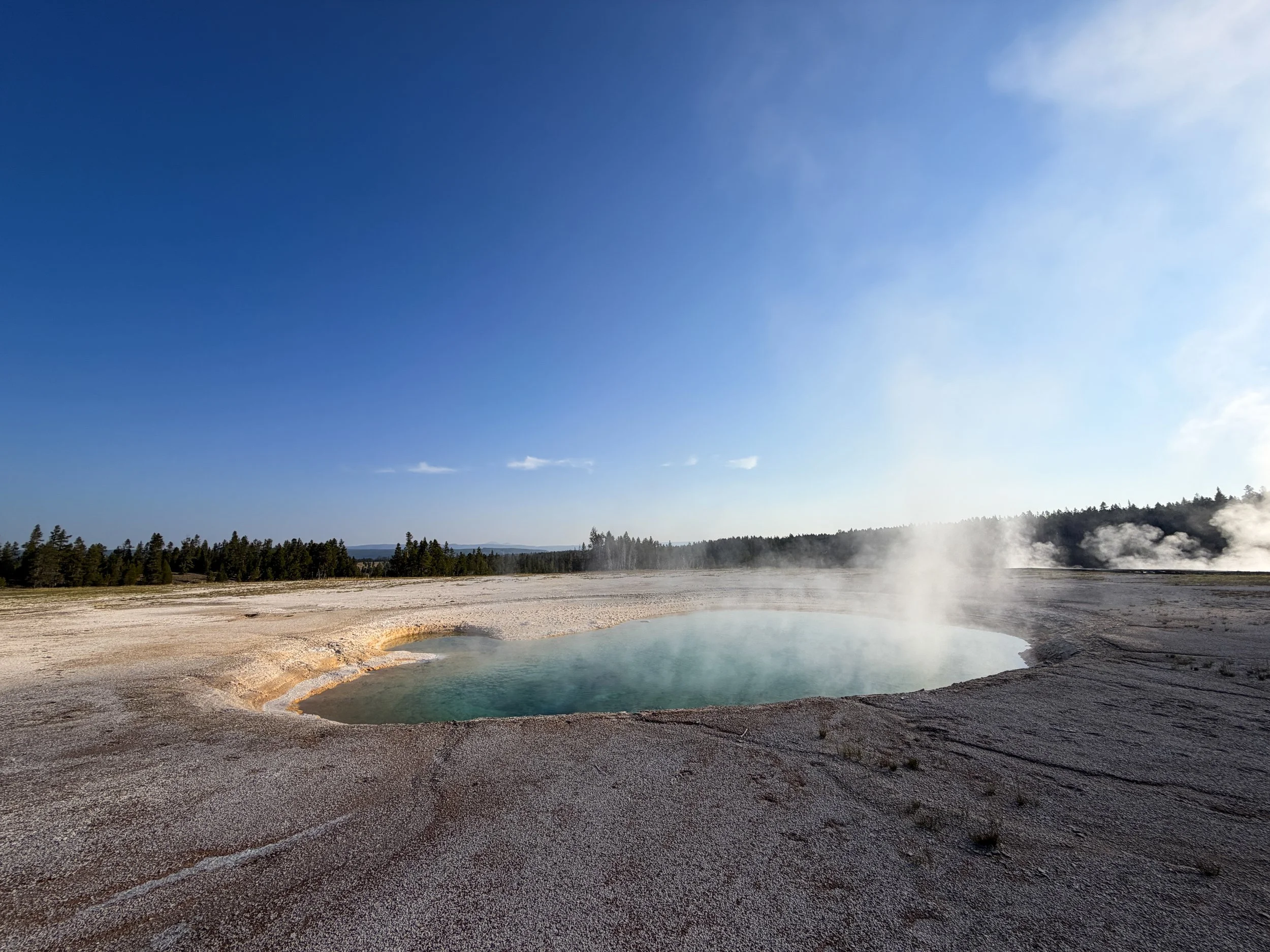 Turquoise Pool Midway Geyser Basin Trail Yellowstone National Park Wyoming