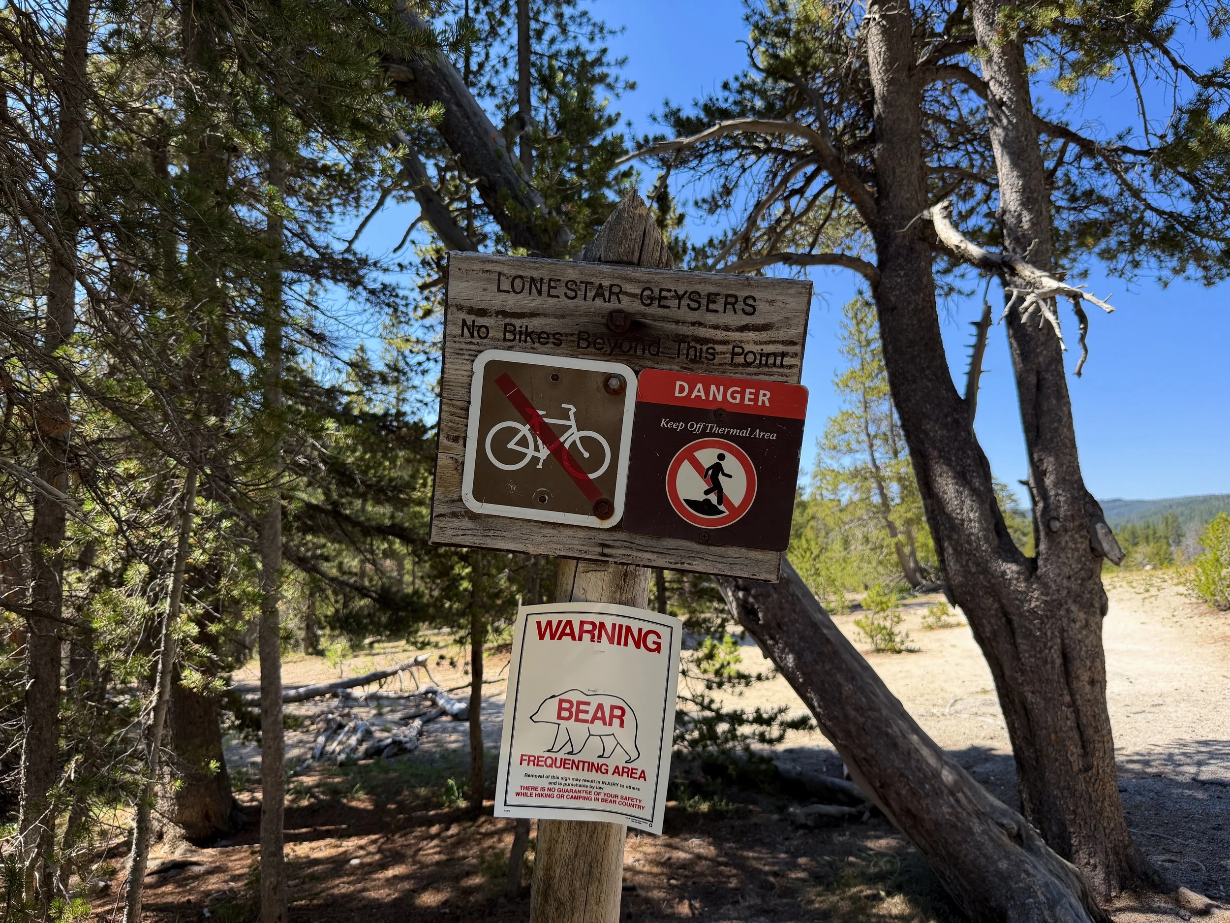 Lone Star Geyser Trail Yellowstone National Park Wyoming