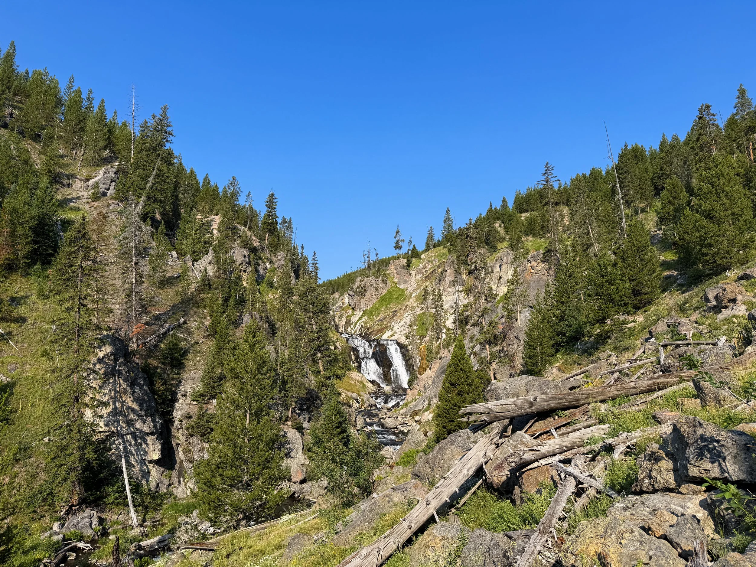 Mystic Falls Yellowstone National Park Wyoming