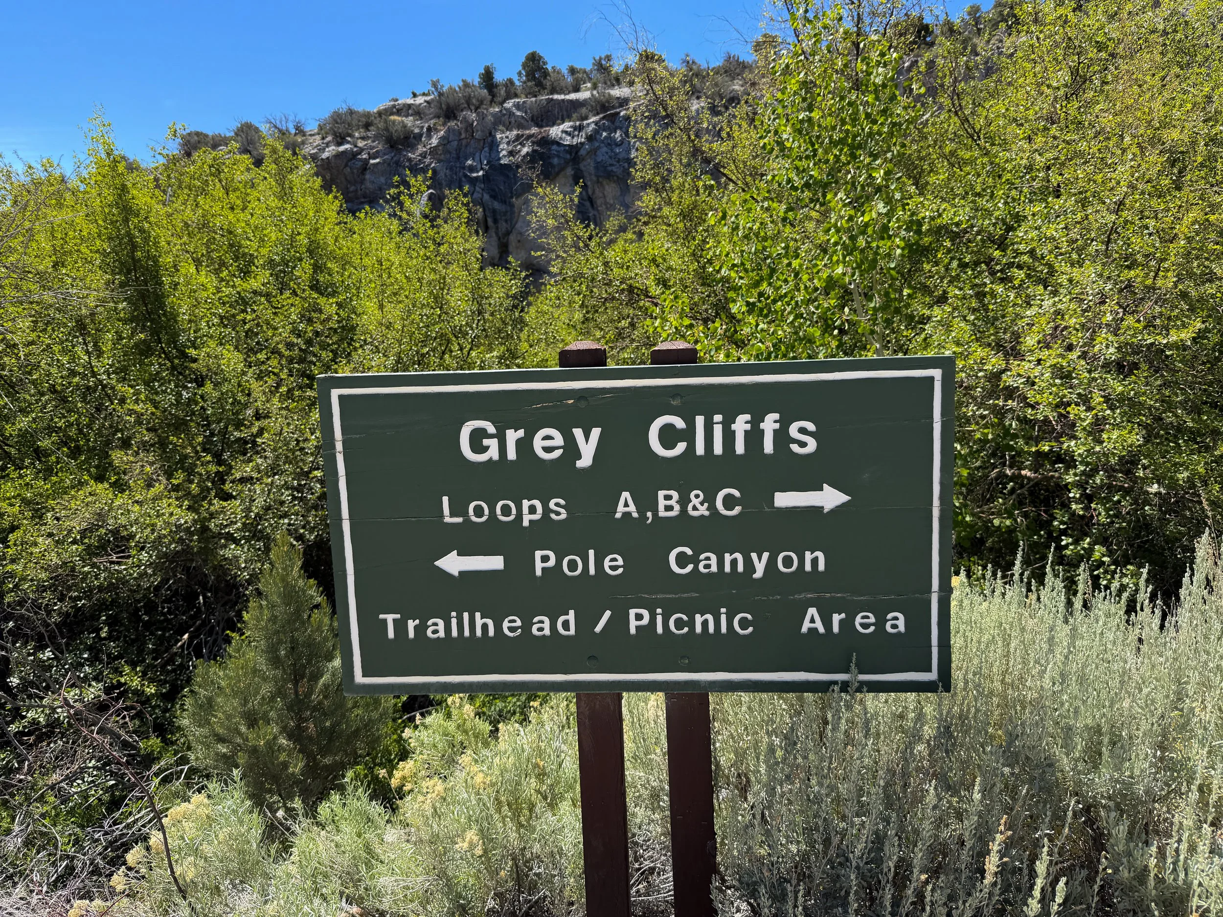 Grey Cliffs Campground Pole Canyon Loop Trail Great Basin National Park Nevada