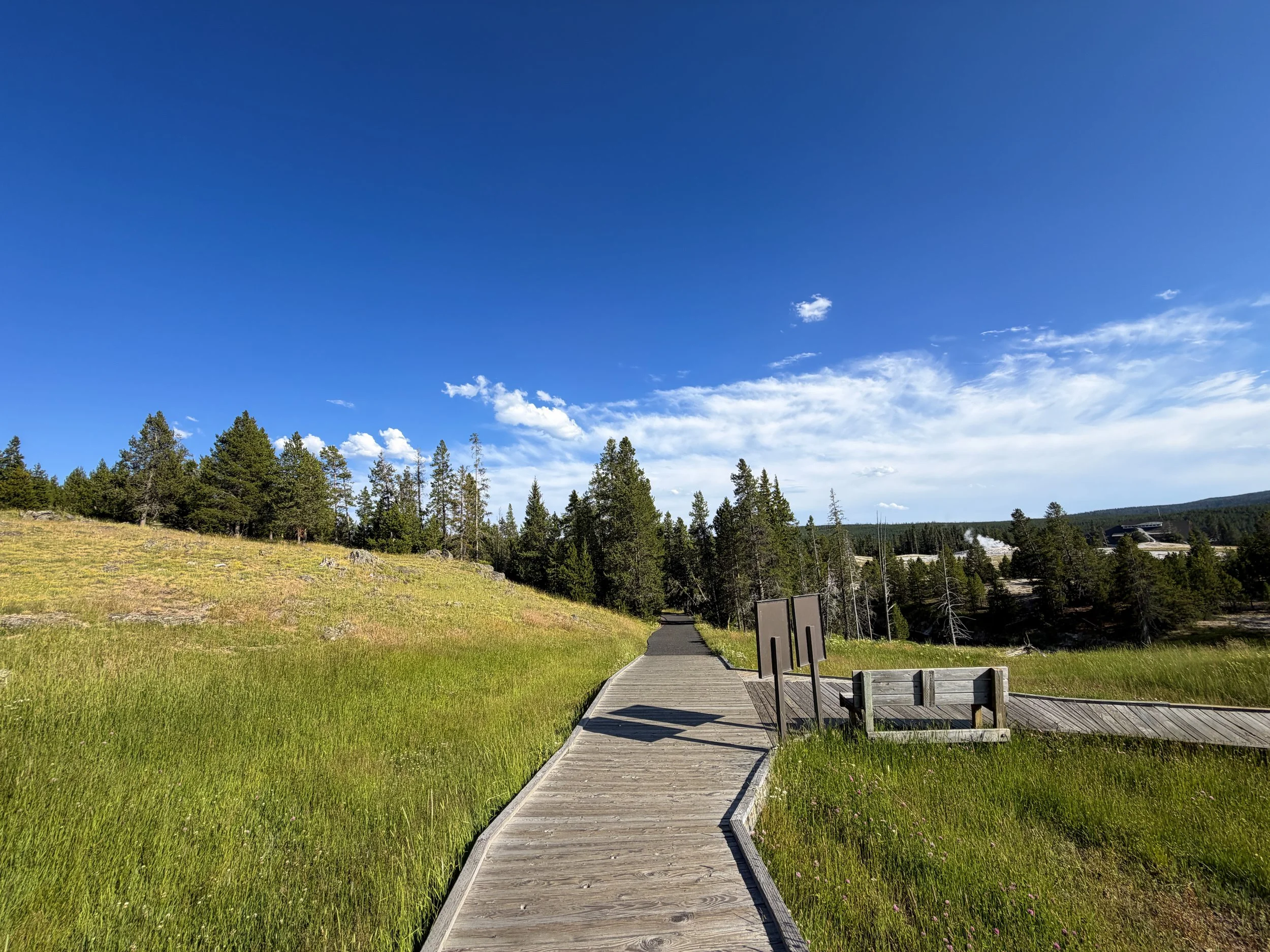 Upper Geyser Hill Trail Yellowstone National Park Wyoming