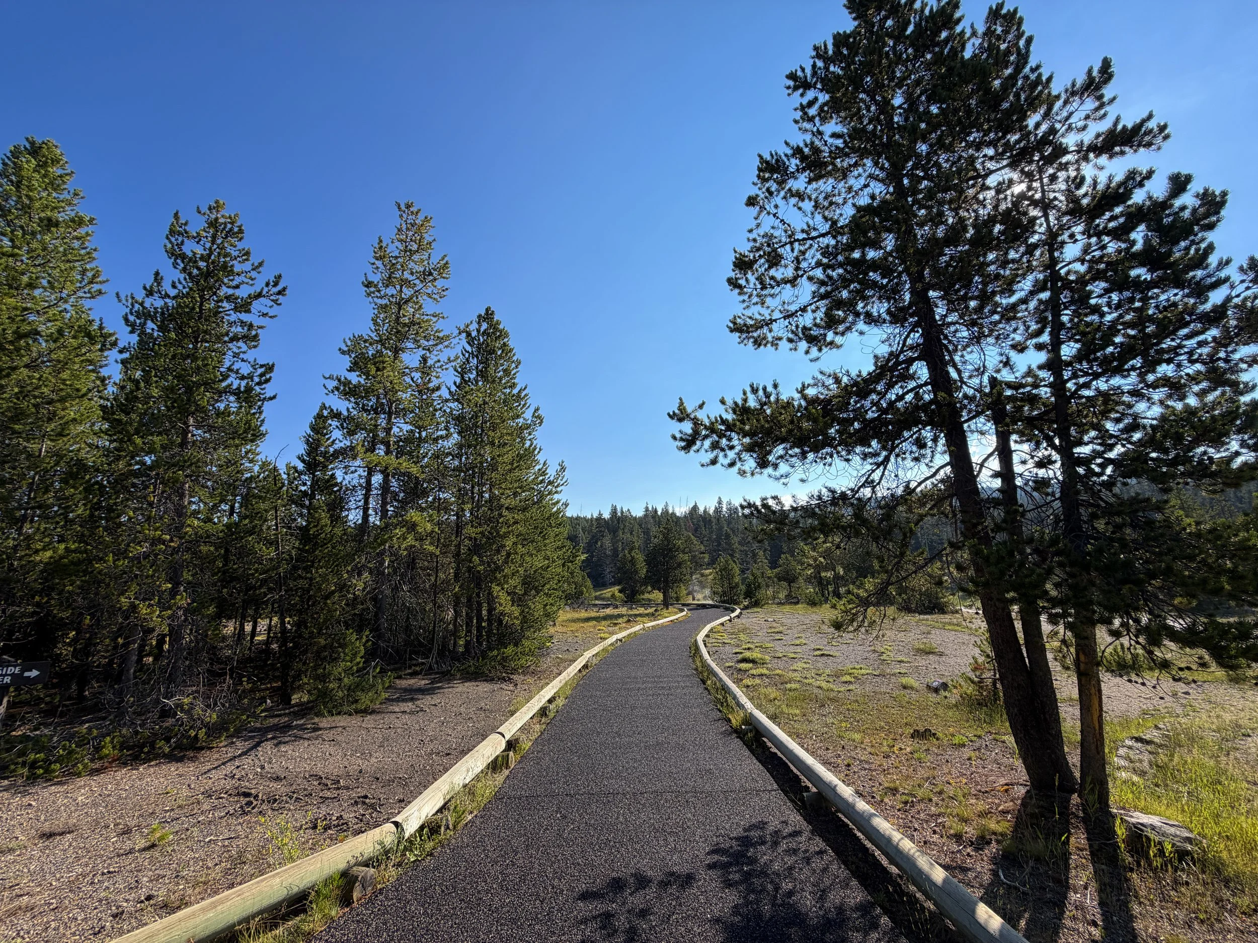 Upper Geyser Basin Trail Yellowstone National Park Wyoming