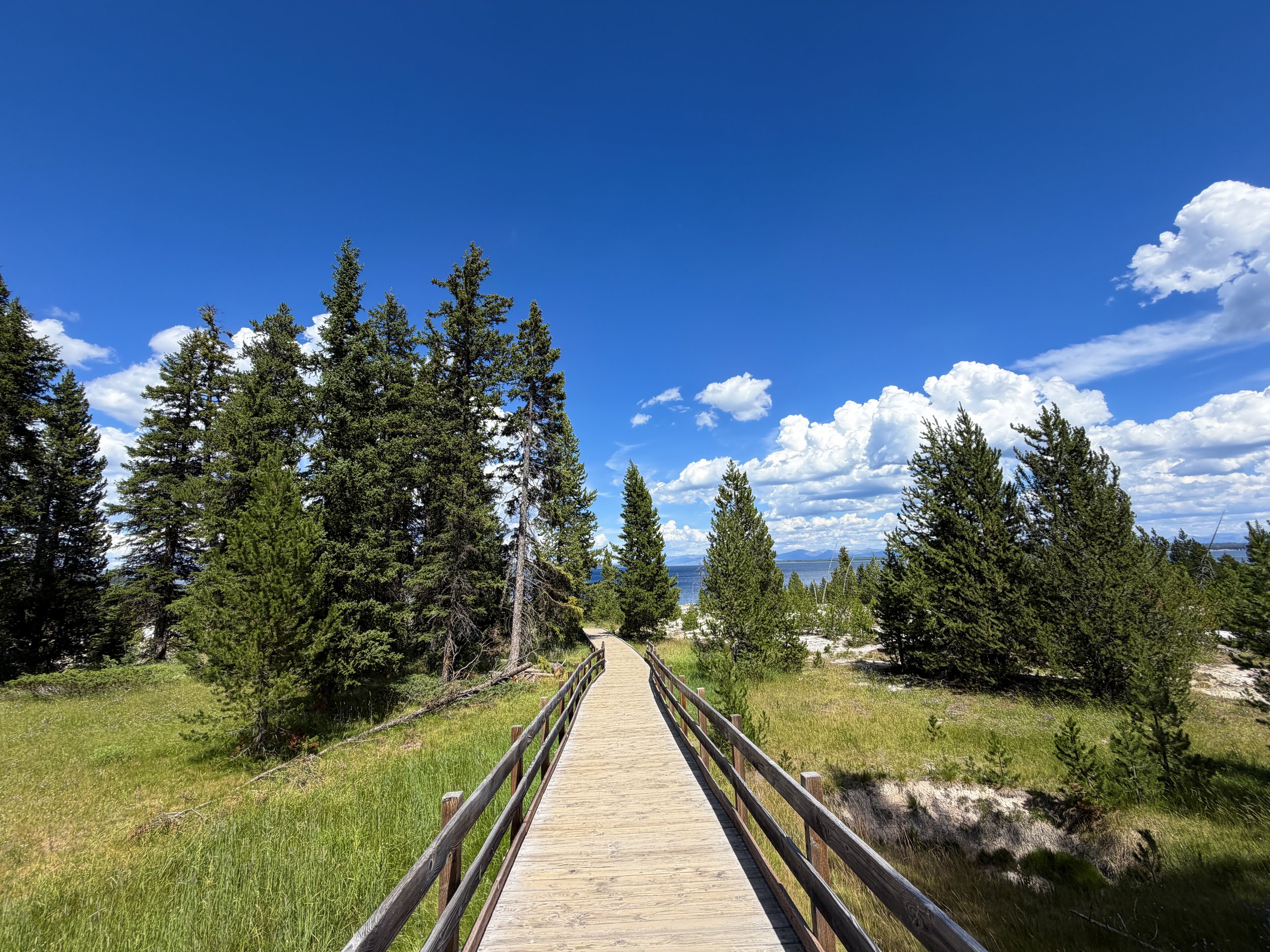 West Thumb Geyser Basin Trail Yellowstone National Park Wyoming