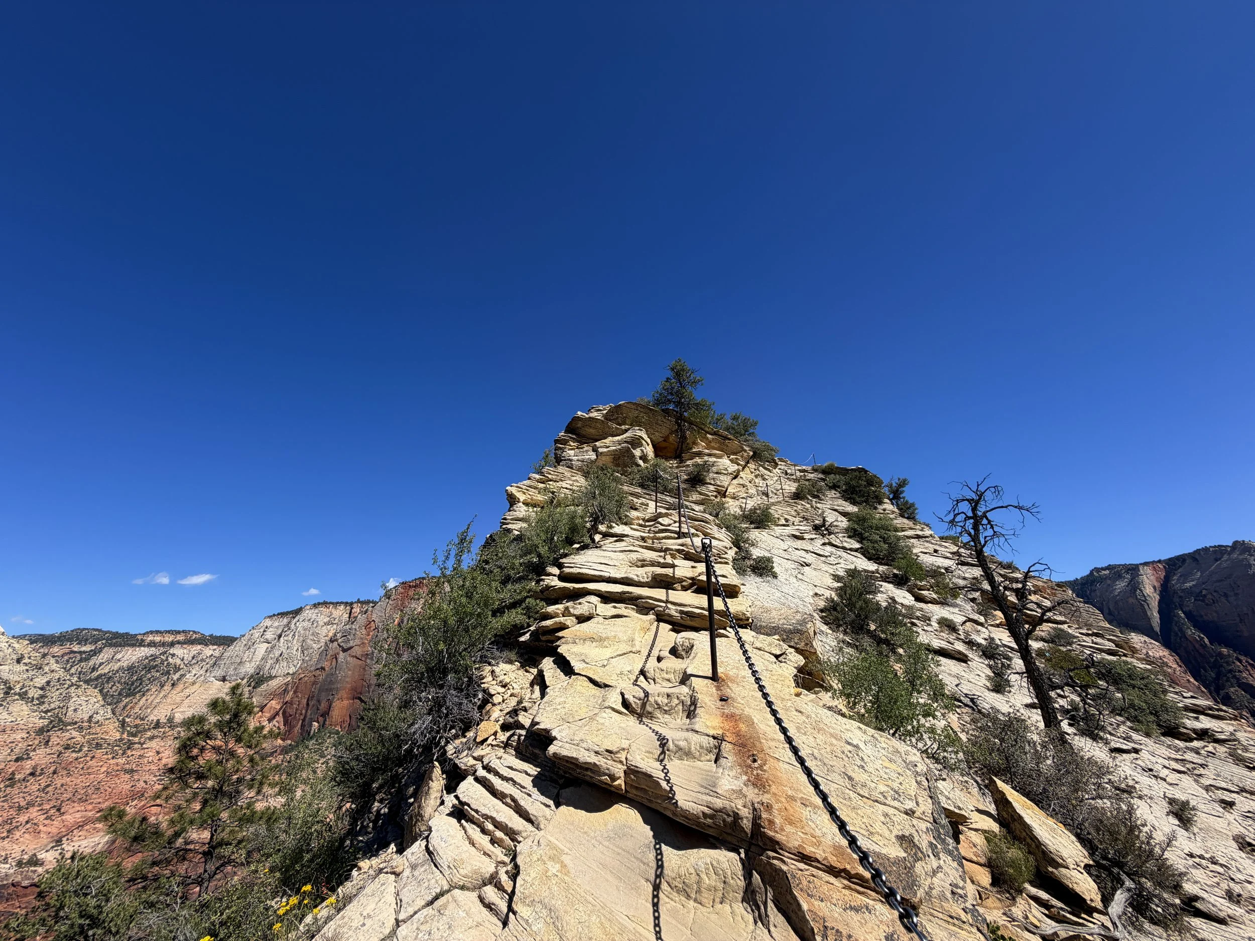 Angels Landing Trail Chains Zion National Park Utah