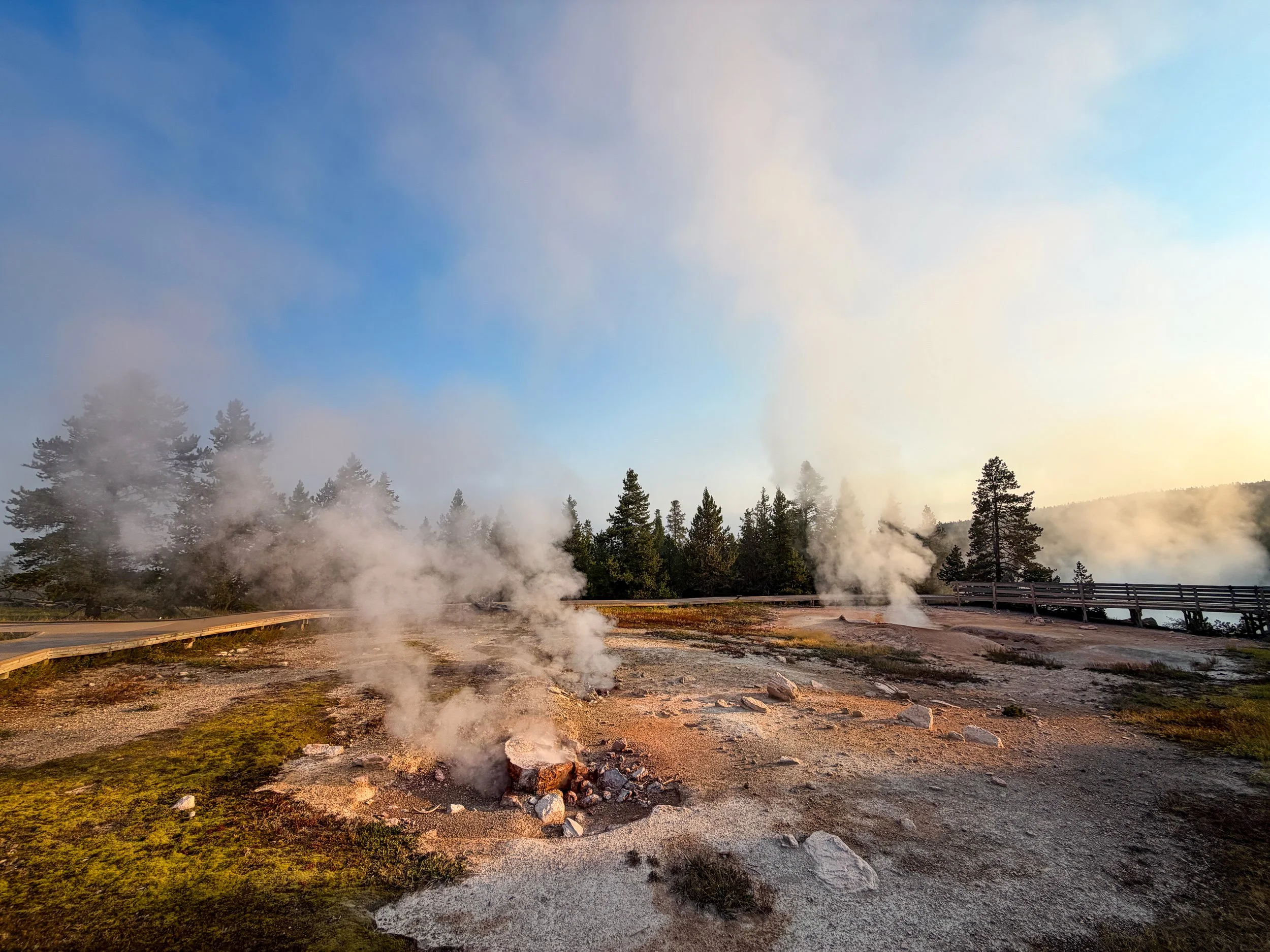 Fumaroles Fountain Paint Pots Trail Yellowstone National Park Wyoming
