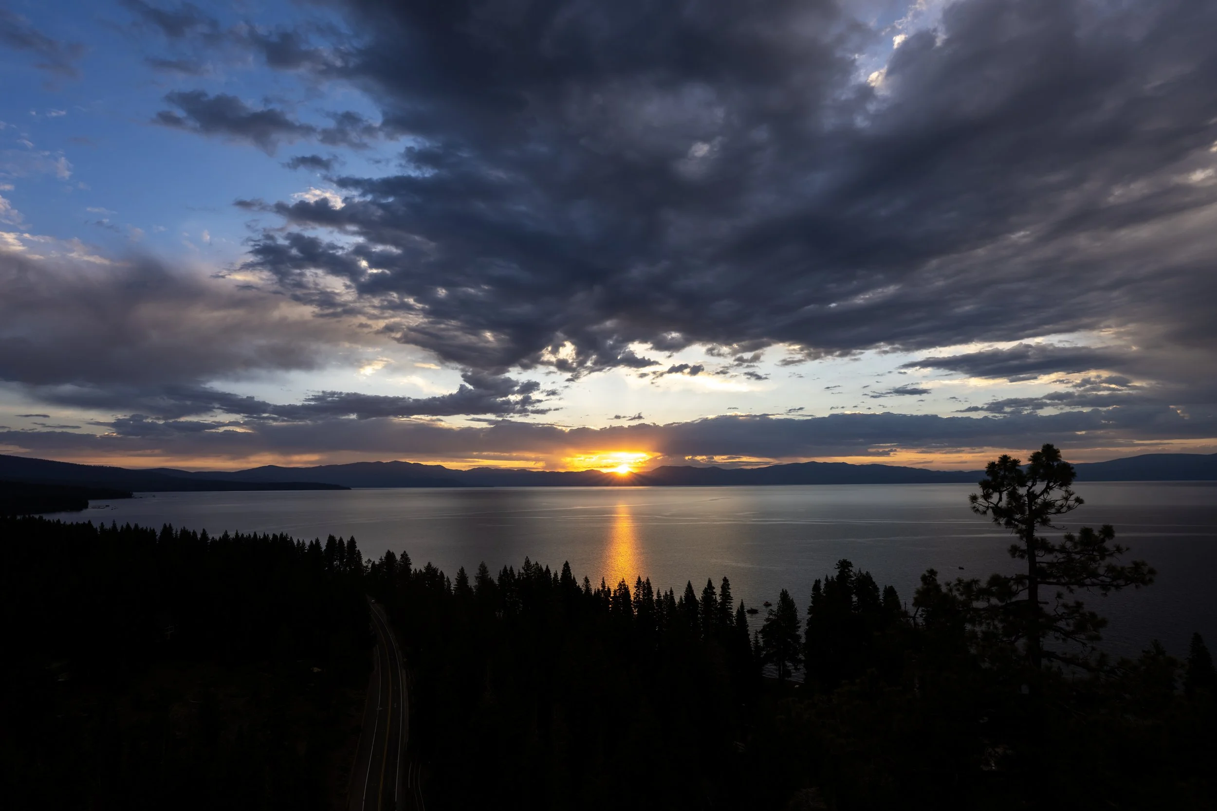 Eagle Rock Trail Sunrise Lake Tahoe California